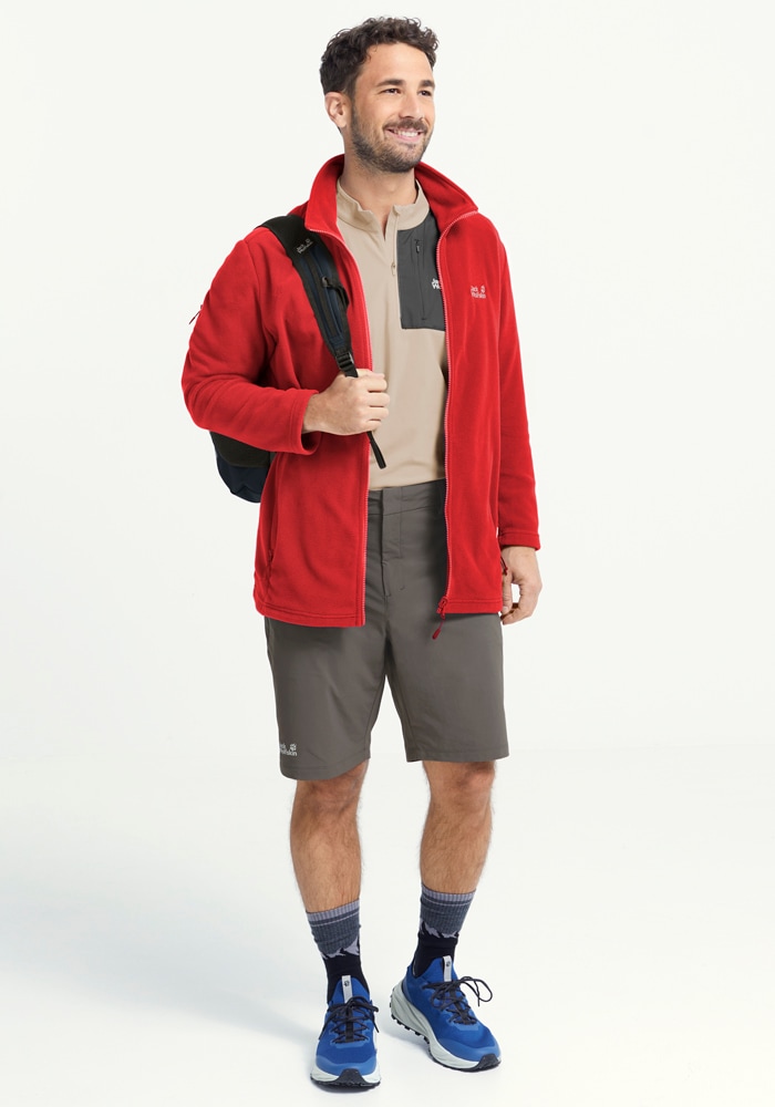 Jack Wolfskin Fleecejacke »TAUNUS 100 FZ M« Fleecejacke, 3-in-1 System kompatibel, Verbindungsschlaufen