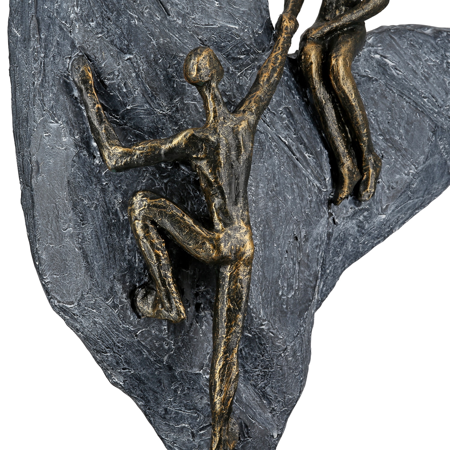 Casablanca by Gilde Dekoobjekt »Skulptur Herz Heart of stone bronzefarben; grau H. 29,7 cm«