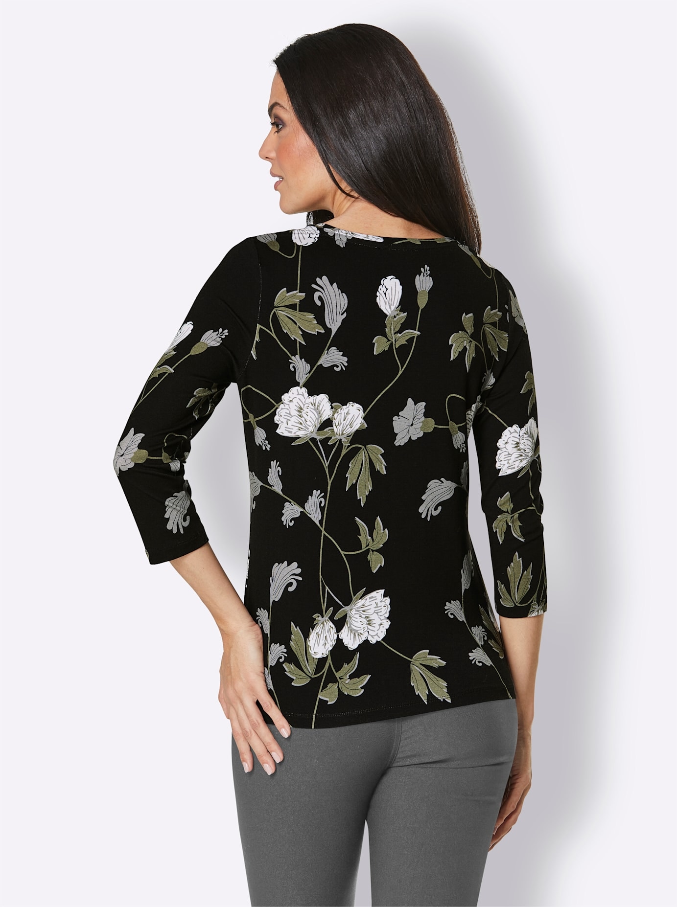 CREATION L PREMIUM Print-Shirt »Viskose-Seiden-Shirt«, (1 tlg.)