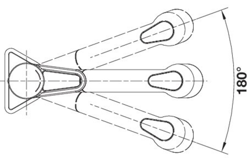 Blanco Küchenarmatur »BLANCOWEGA-S-F II« für die Montage vor dem Fenster, mit herausziehbare Zweistrahlbrause
