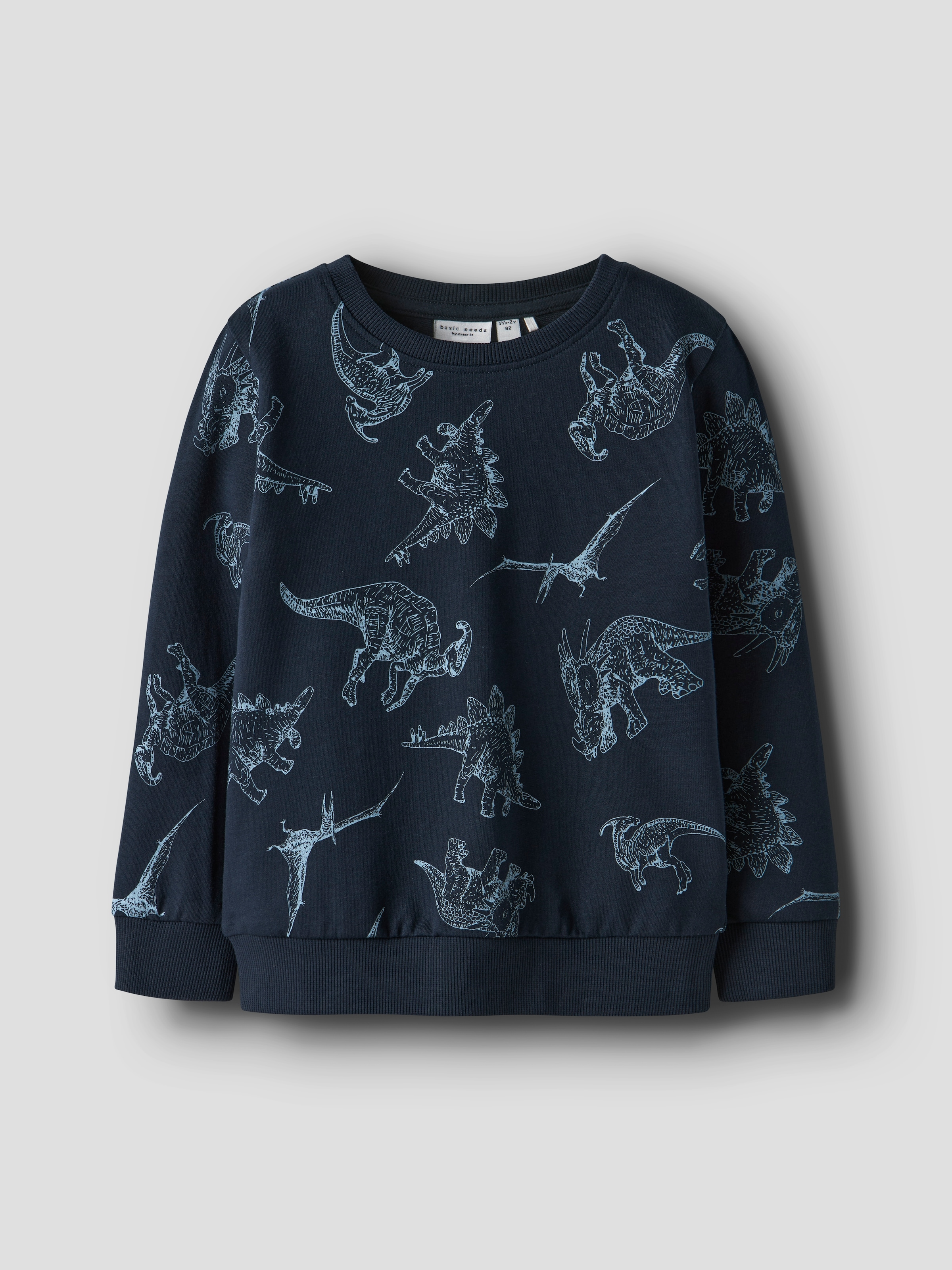 Name It Sweatshirt »NMMVARON LS AOP SWT UNB NOOS«, mit süßem Dino-Alloverprint