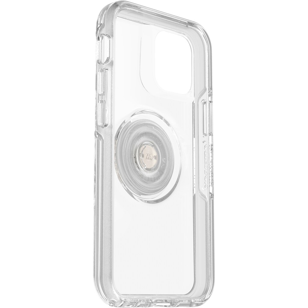 Otterbox Smartphone-Hülle »Otter+Pop Symmetry Clear iPhone 12 mini«, iPhone 12 Mini, integrierter PopGrip