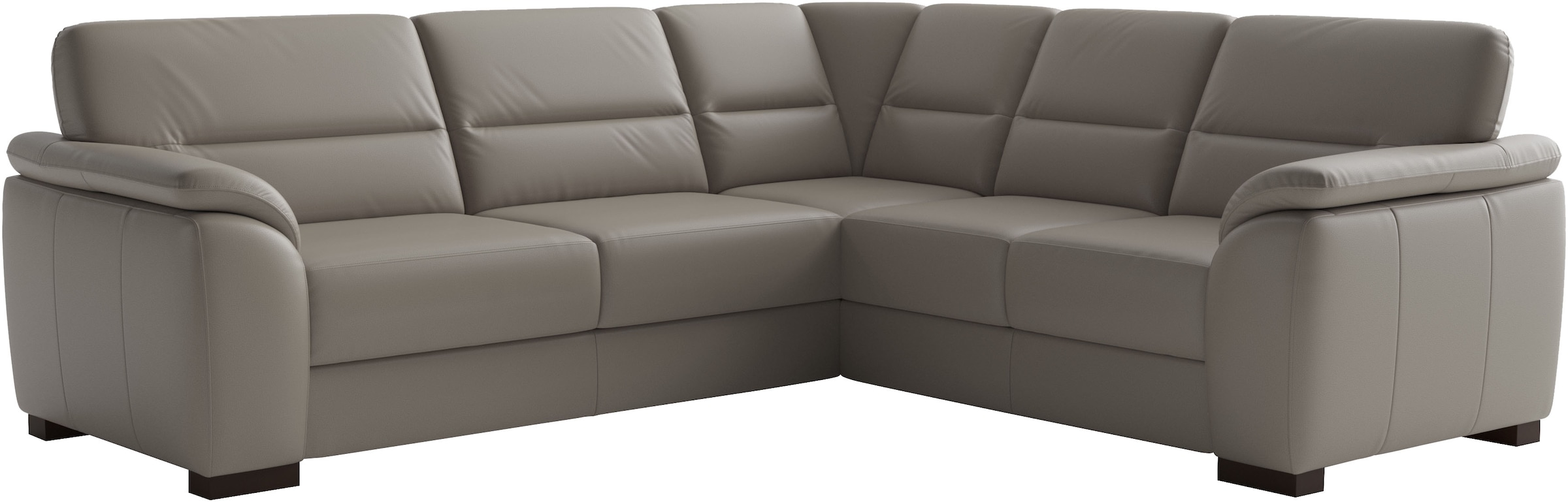 sit&more Ecksofa »Montego Leder, L-Form, B: 255cm« wahlweise mit Schlaffunktion und Schubkasten