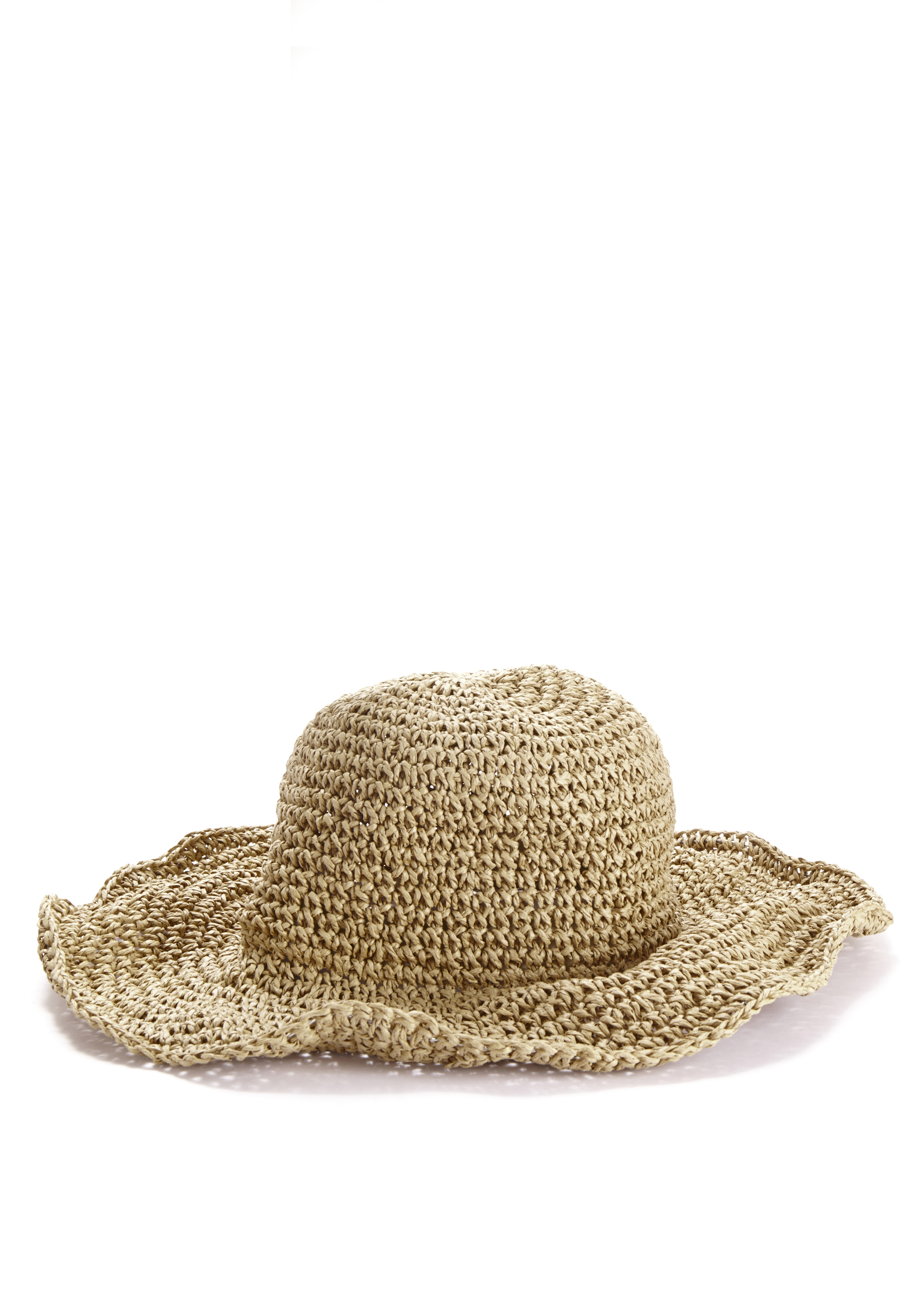 Sonnenhut »Strohhut, Sommerhut«, Strohhut zum Krempeln und faltbar