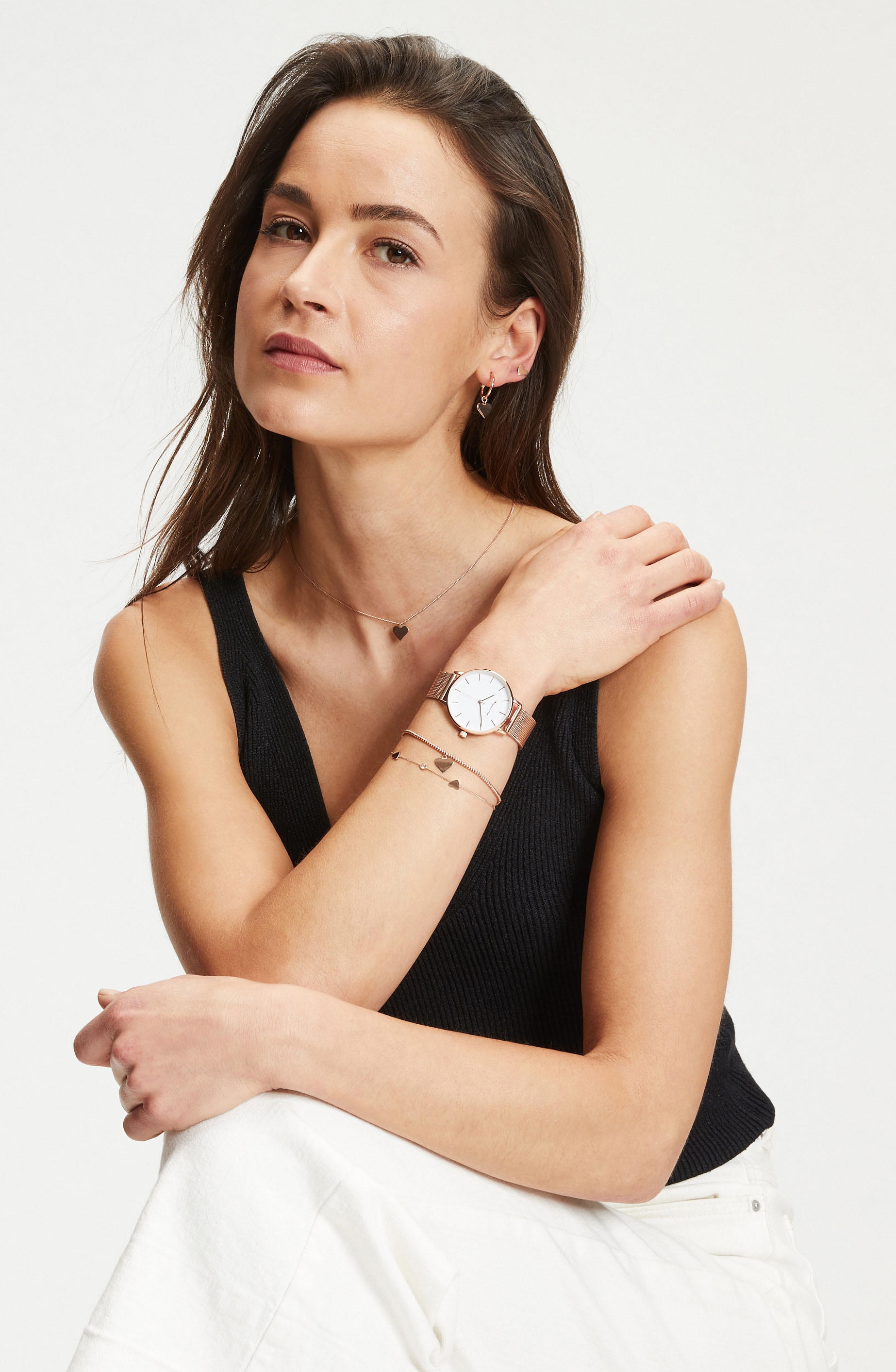 Tamaris Quarzuhr »TT-0003-MQ« Armbanduhr, Damenuhr, Edelstahlarmband, analog