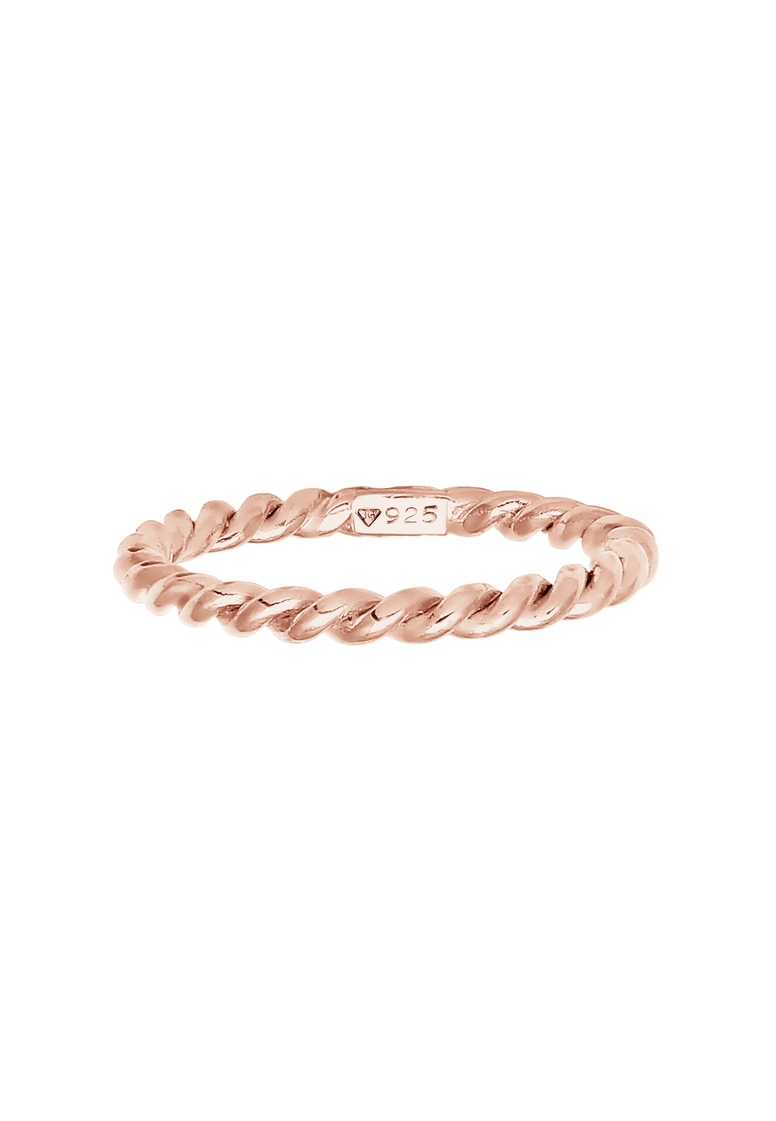 Nenalina Silberring »Ring Gedreht Kordel Spirale Basic Schlicht 925 Silber«