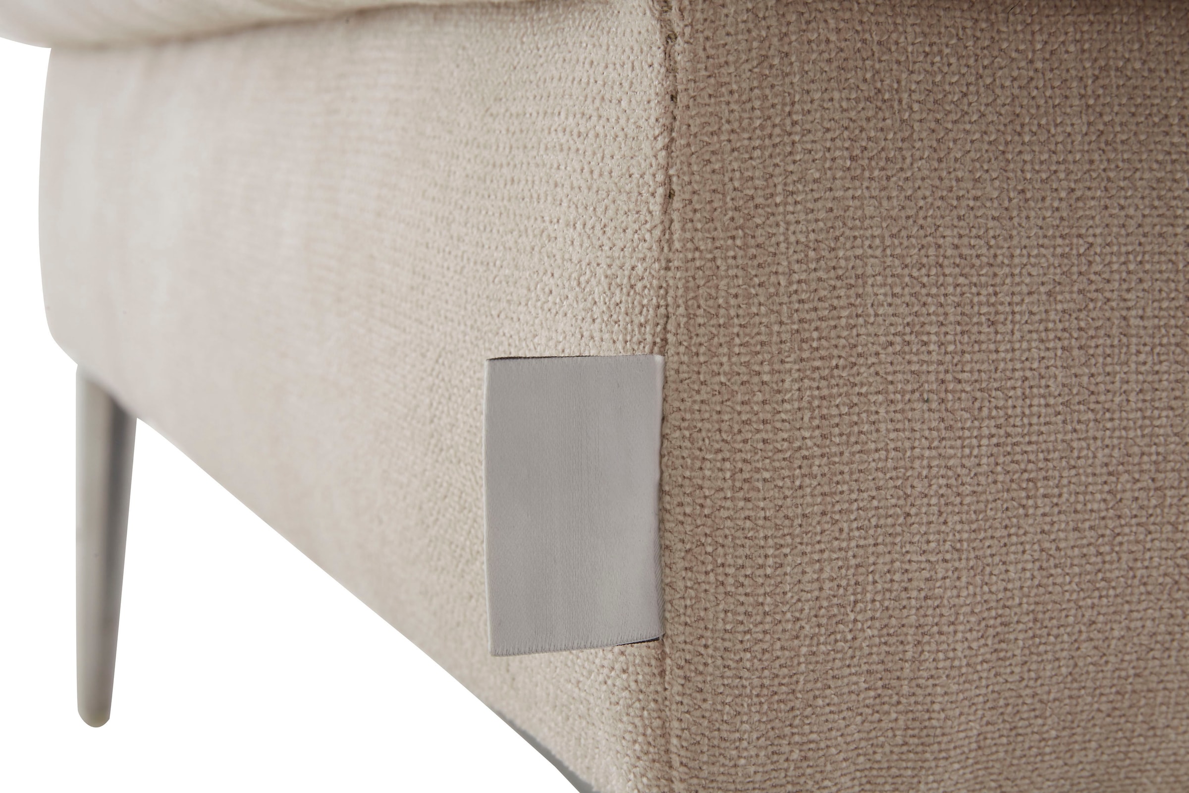 TRENDMANUFAKTUR Hocker »Lille, elegant und bequem durch Komfortsitzhöhe 46cm, hoher Fuß«