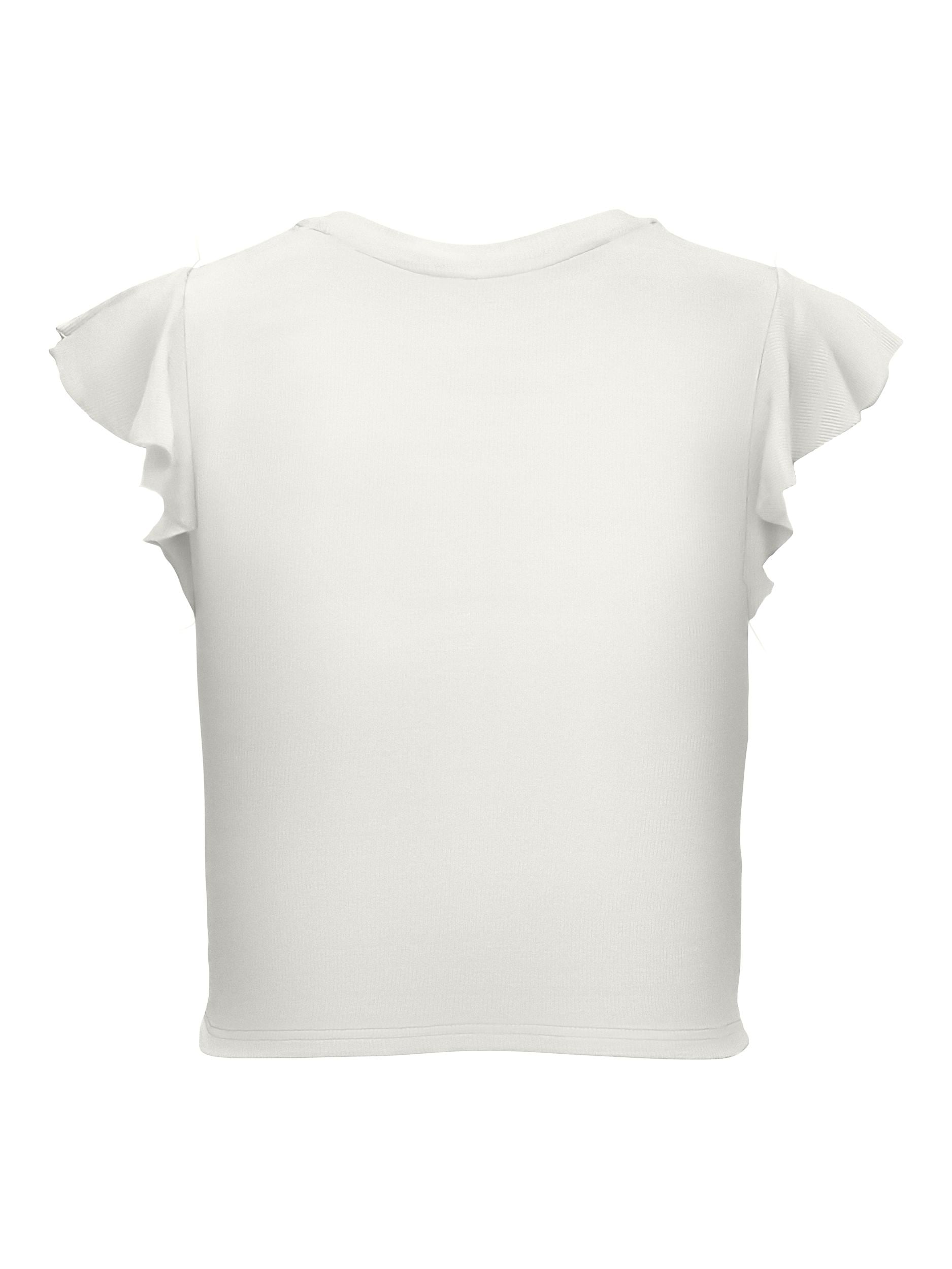 ONLY Kurzarmshirt »ONLBELIA S/L FRILL TOP BOX JRS«