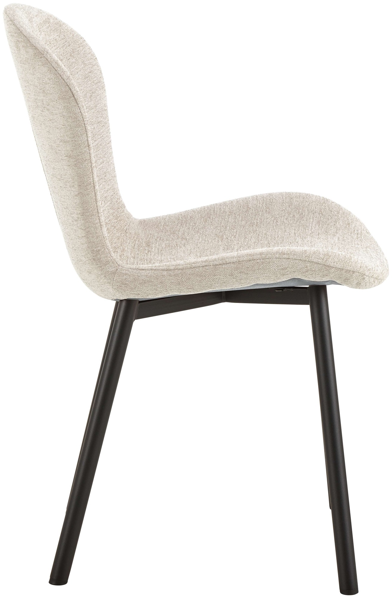 ACTONA GROUP Esszimmer-Set »Essgruppe, Speisetisch mit Stühlen«, (Komplett-Set, 5 St., 1x Tisch + 4x Stühle), Rechteckig Esstisch + 4x Stühle, grau keramik, beige,140x80x75cm