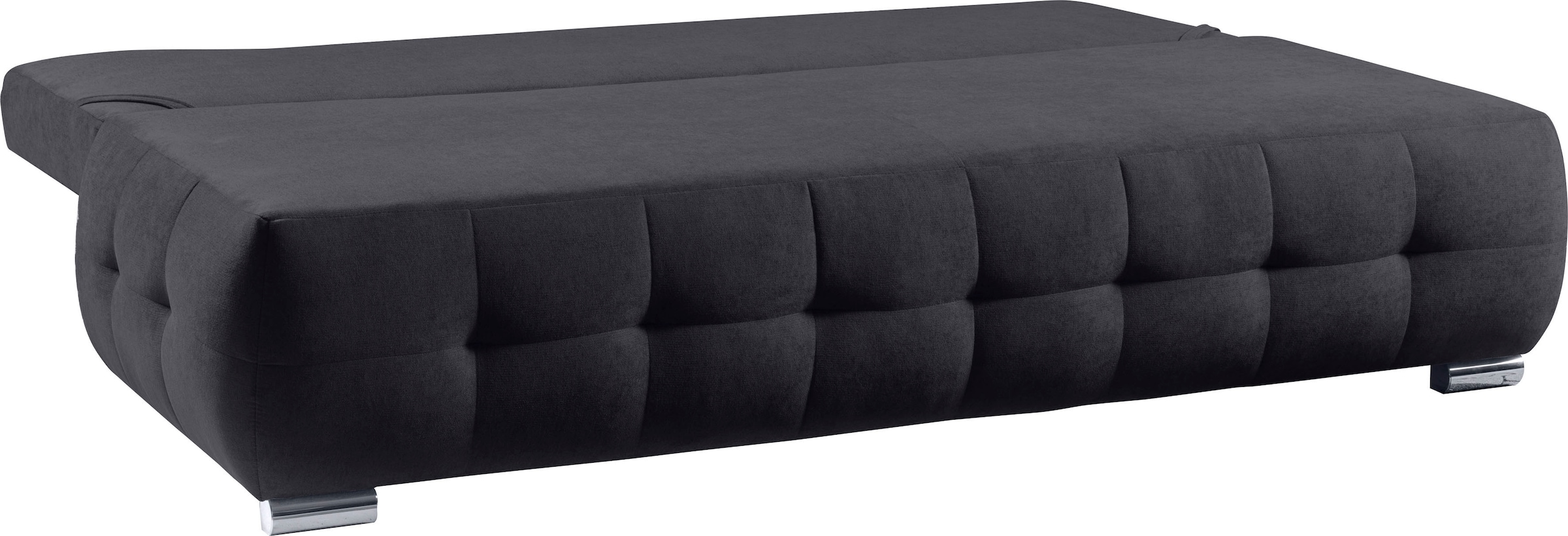 WERK2 Schlafsofa »Indigo 205 cm breit Bettsofa mit Bettkasten« Luxus-Microfaser weich, Schlaffunktion, Bettkasten