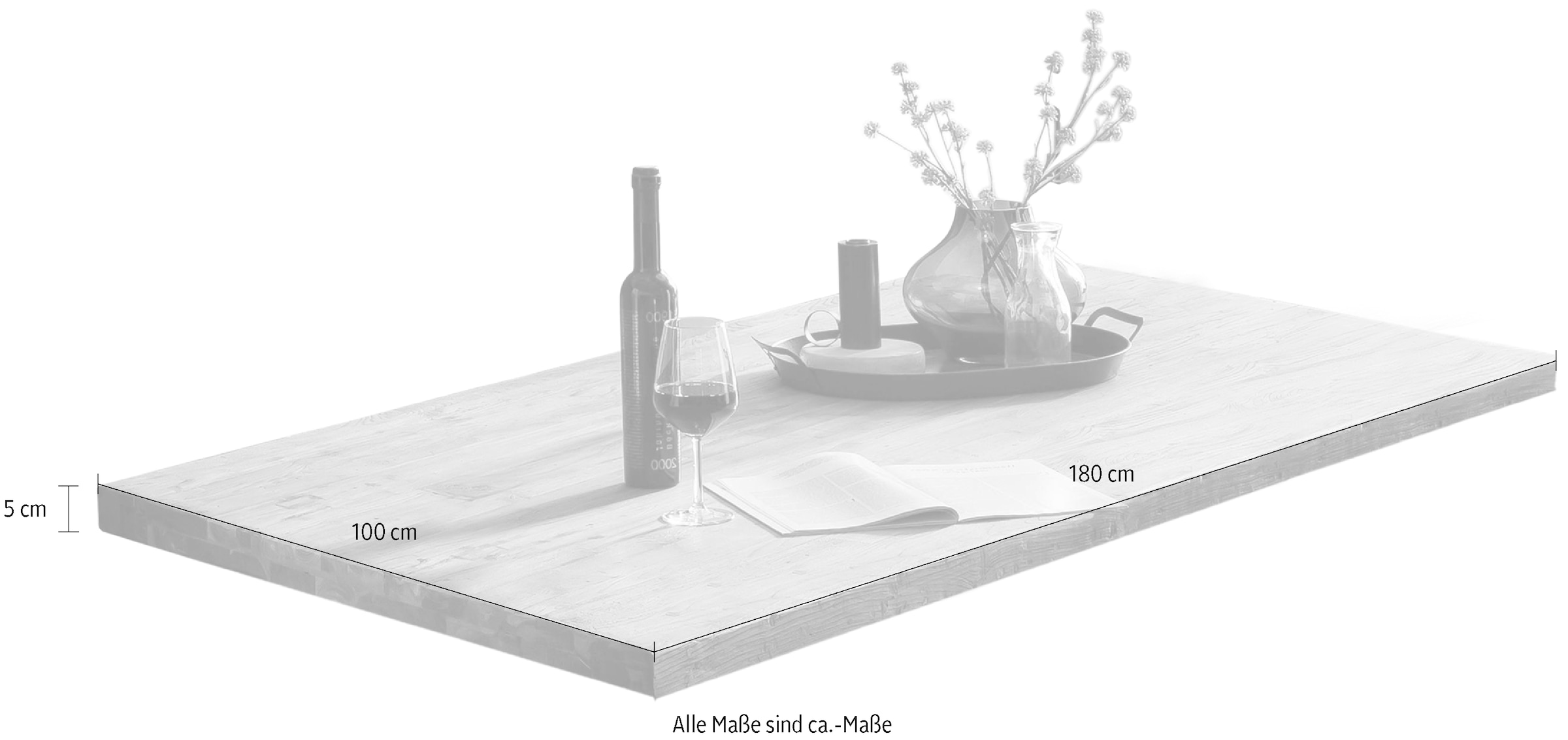 SIT Tischplatte, aus recyceltem Teakholz