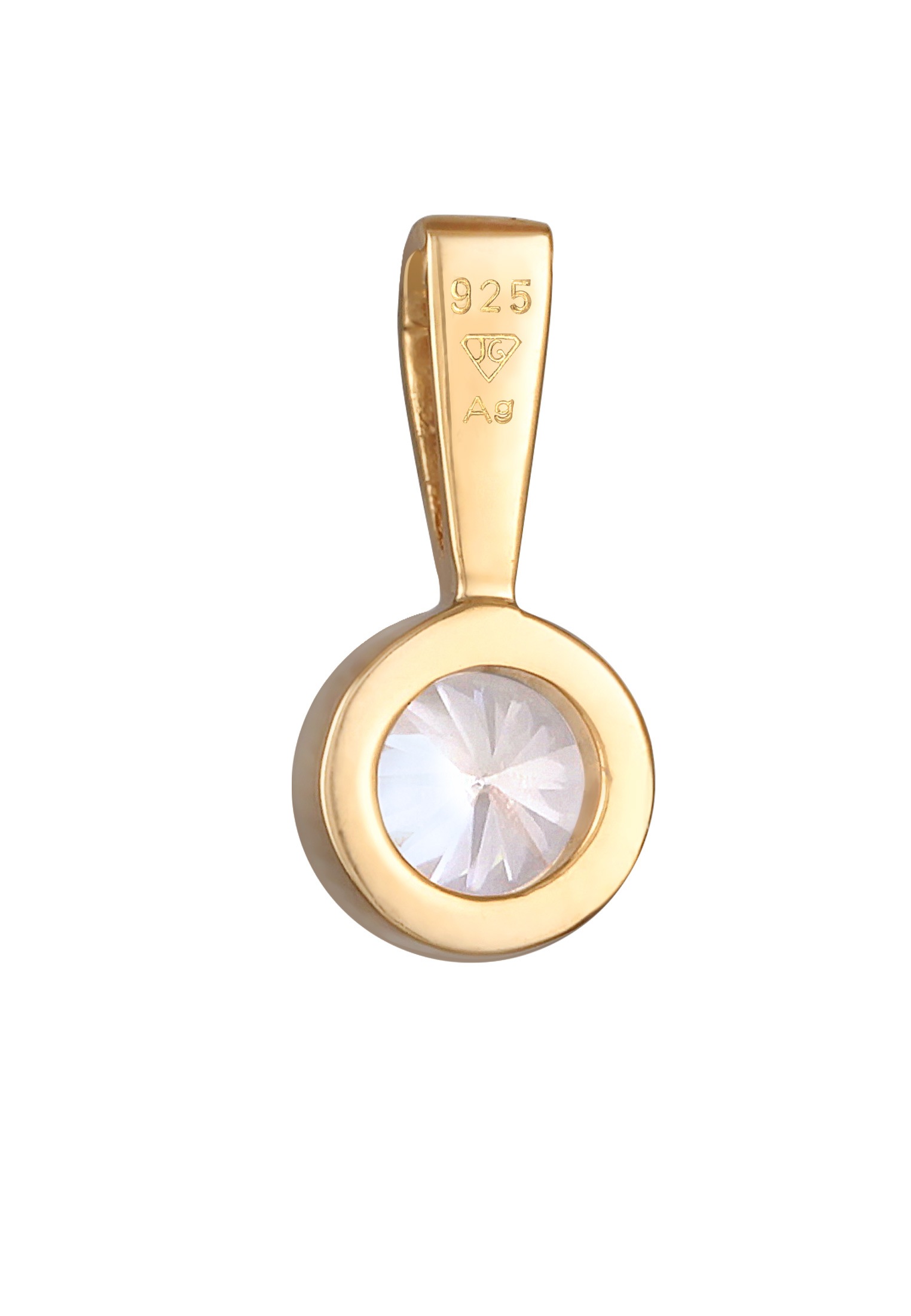 Nenalina Medallionanhänger »Anhänger Solitär Zirkonia Damenkette Basic 925 Silber«
