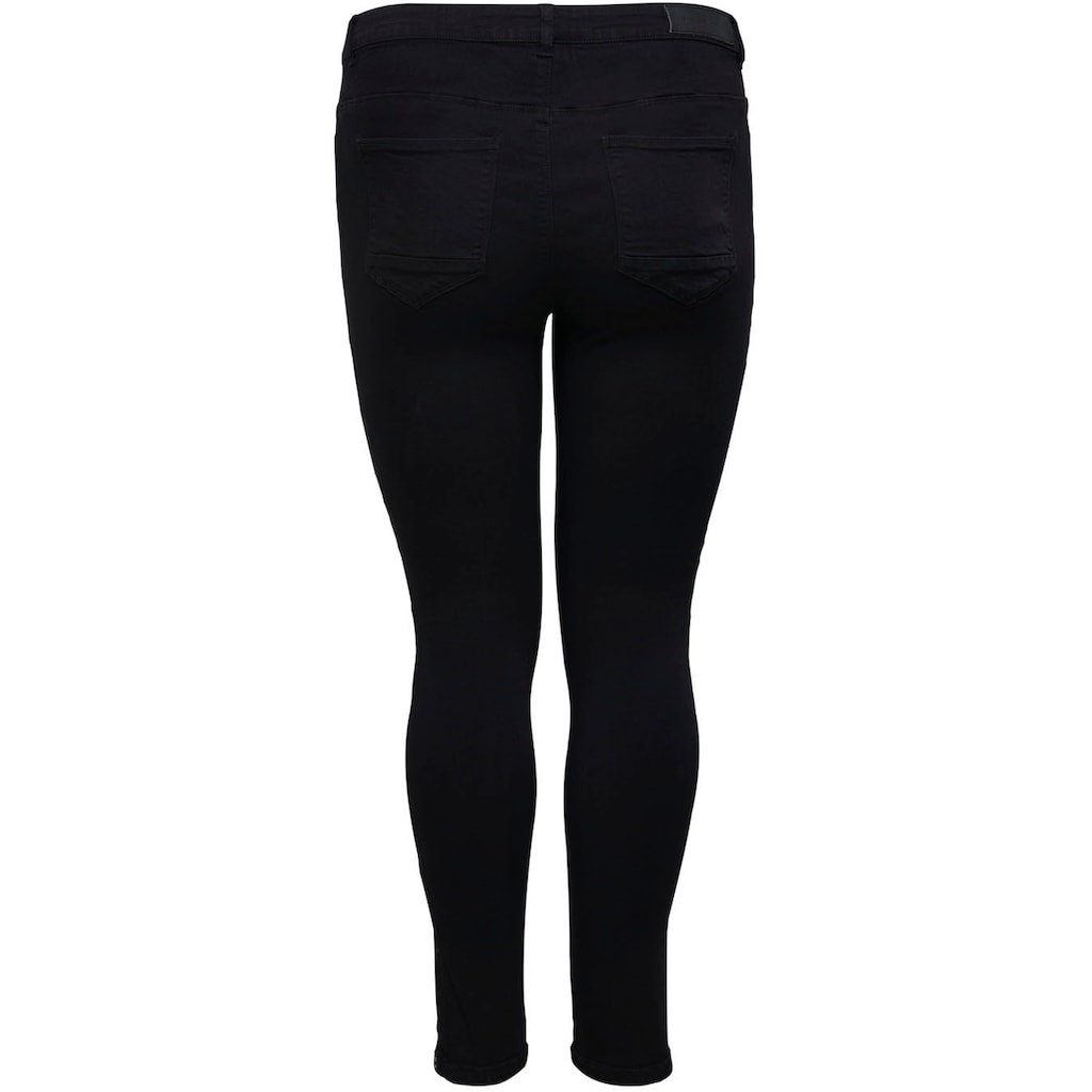 ONLY CARMAKOMA Skinny-fit-Jeans »CARKARLA REG SK ANKLE ZIP JNS«, mit Reißverschluss am Beinabschluss