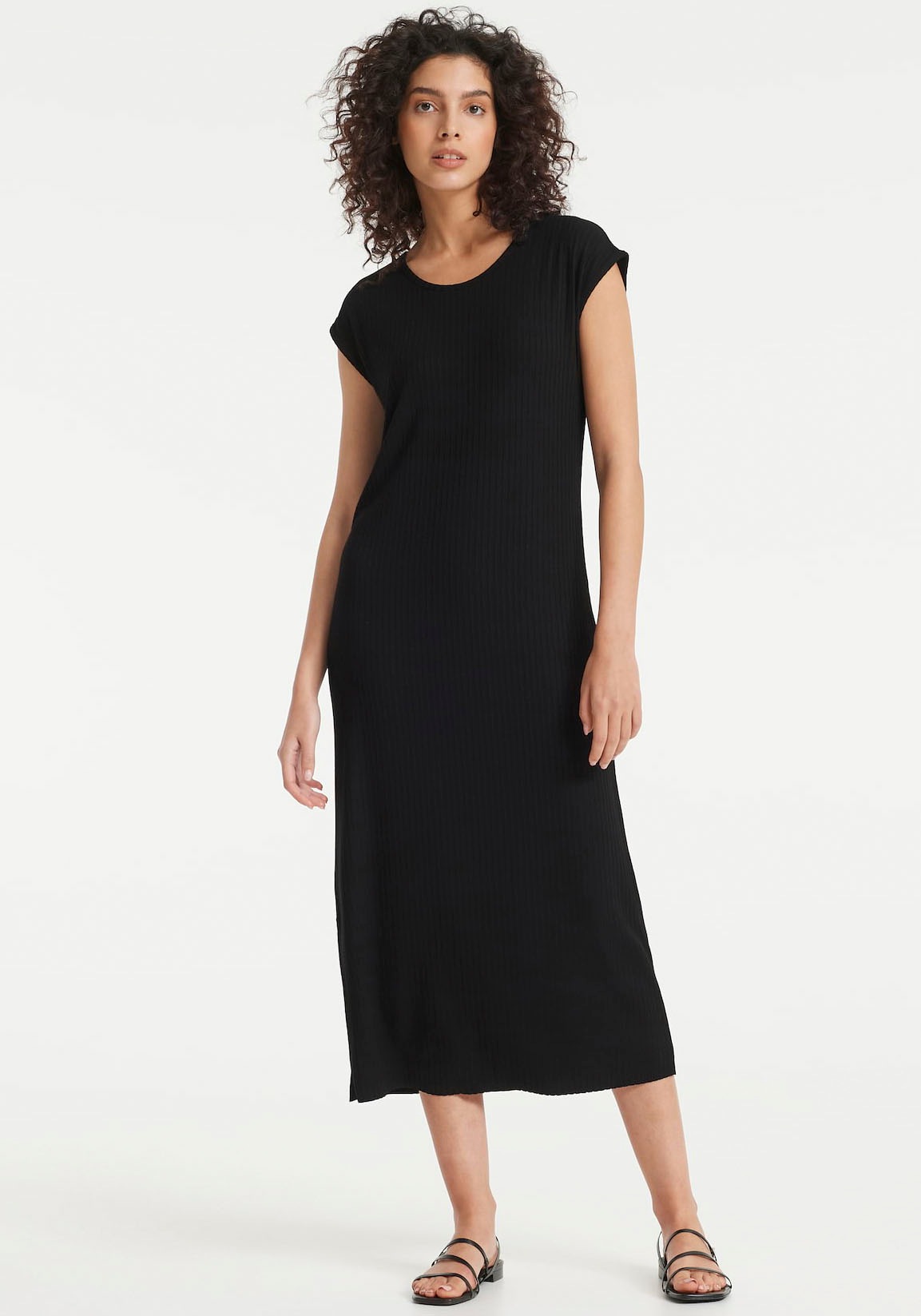 OPUS Midikleid »Winston«, aus formschöner Jersey Ripp-Qualität