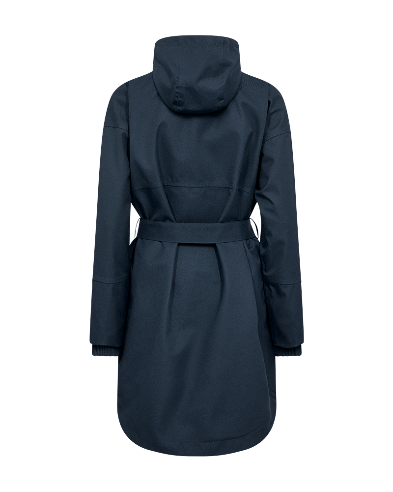 FREEQUENT Anorak »FQSTORM-JA-BELT« mit Kapuze mit Kapuze und Bindegürtel