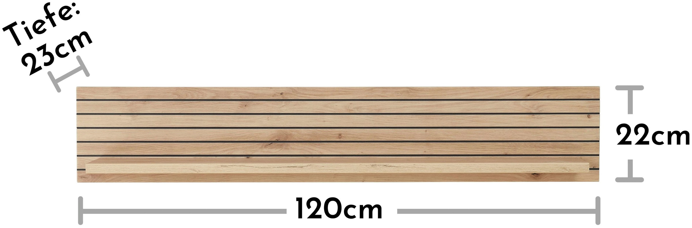 Innostyle Wandboard »Core, Wandbord Maße B/H/T 120x22x23 cm« 1 Stk. tlg. Wandbord mit 1 Boden inkl. LED Beleuchtung