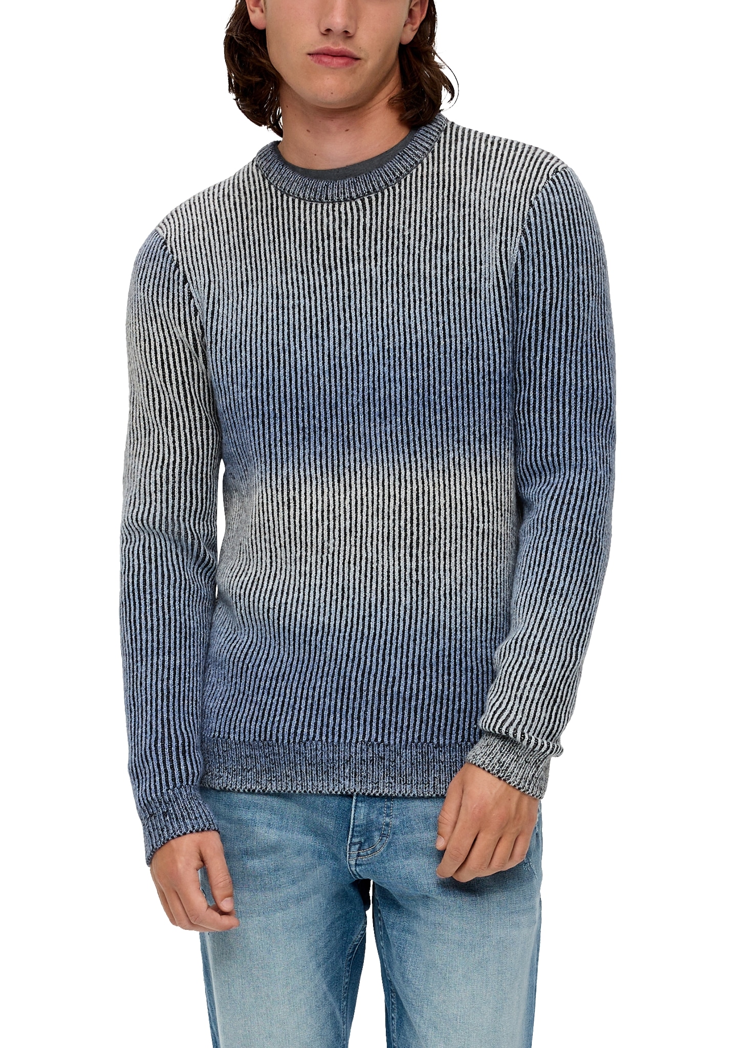 Strickpullover, mit verlaufender Farbwirkung