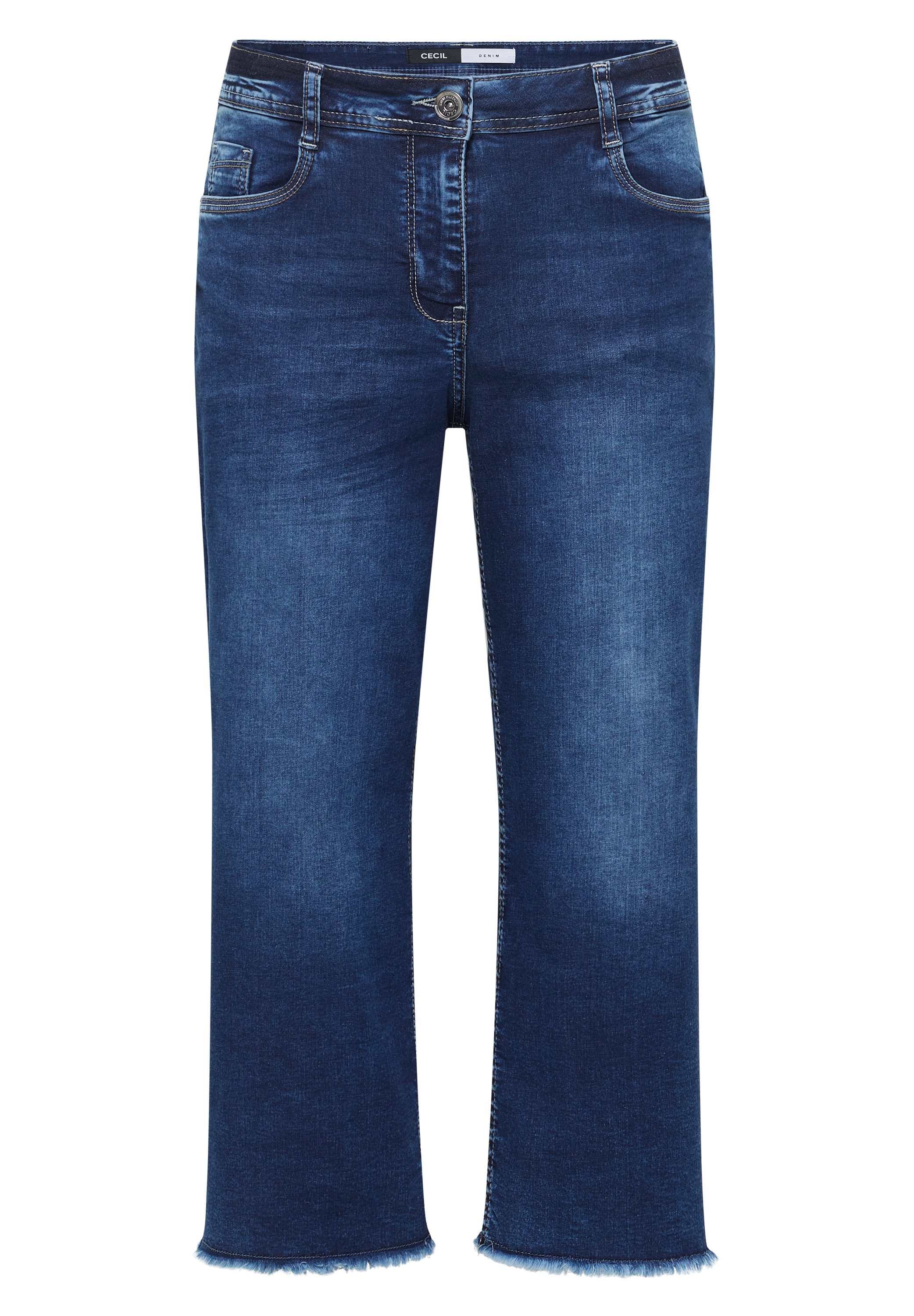 Cecil 3/4-Jeans »Style Neele« im Loose Fit - ausgefranste Beinabschlüsse/mit Stretch