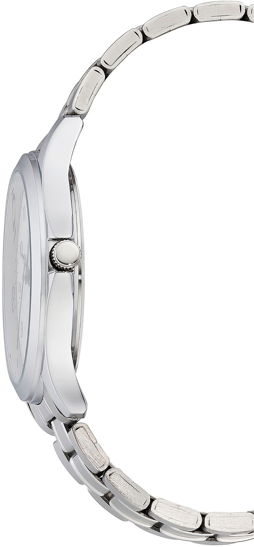 Tempic Quarzuhr, Armbanduhr, Herrenuhr, analog, Edelstahlarmband