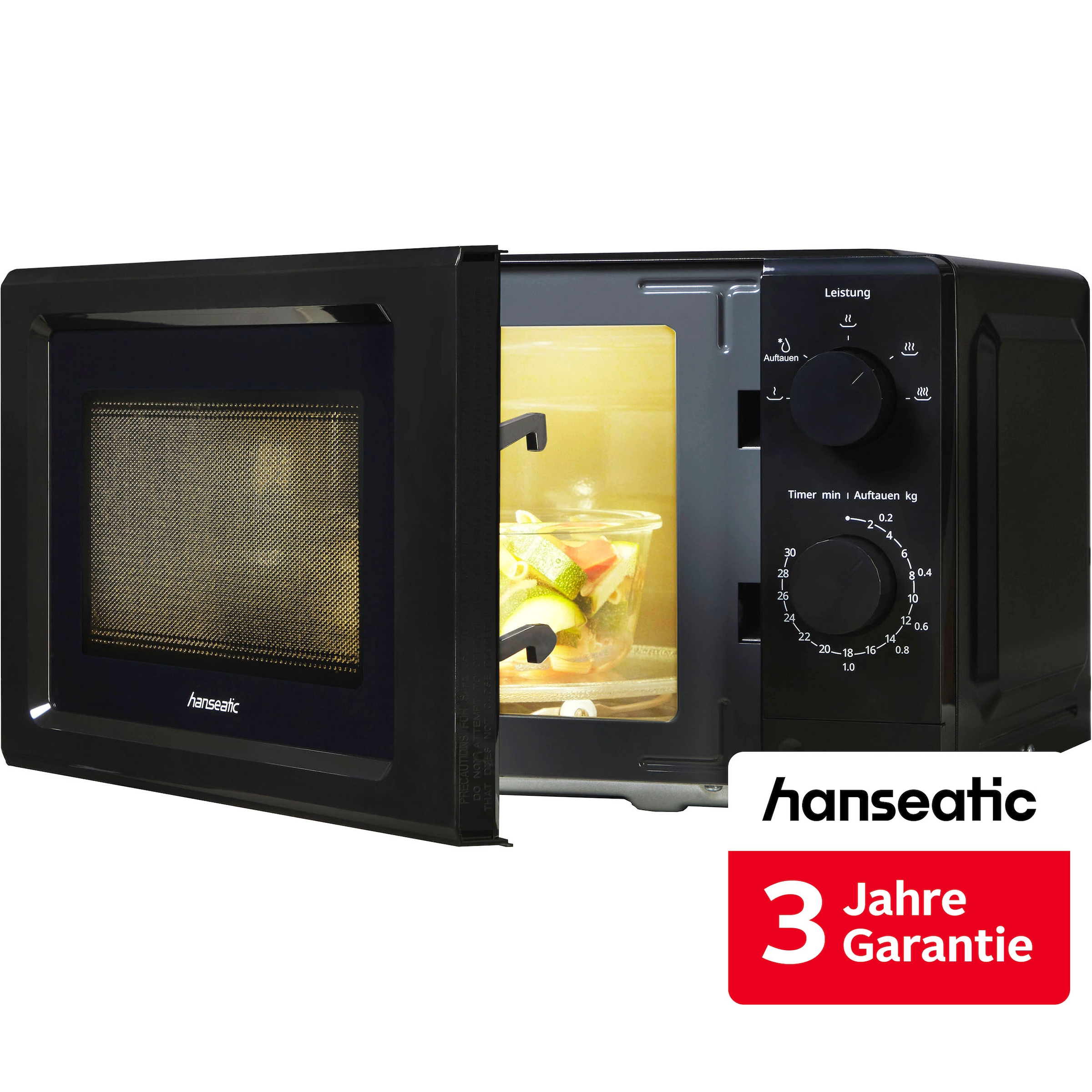 Hanseatic Mikrowelle »HM19« Mikrowelle 1020 W inkl. 3 Jahre Herstellergarantie