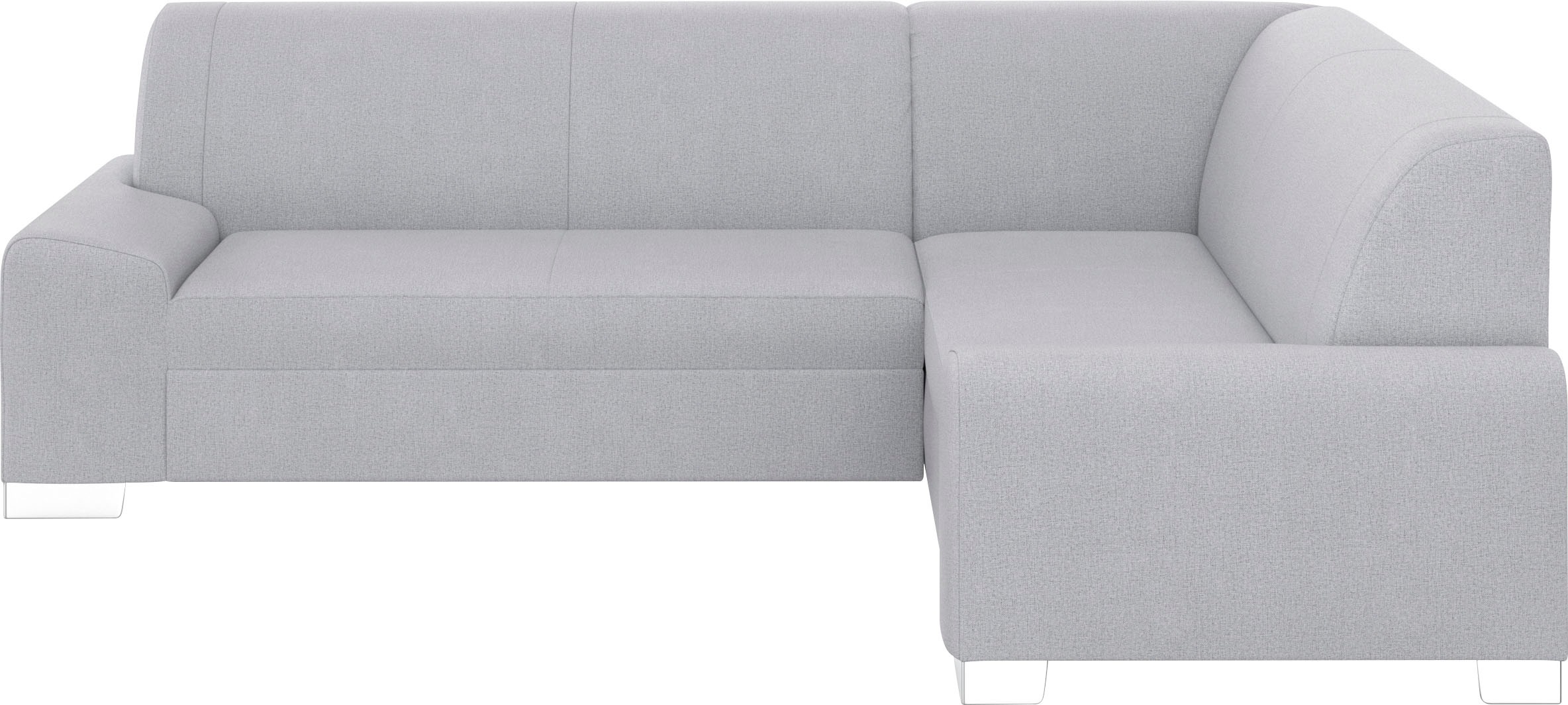 DOMO collection Ecksofa »Anzio in kubischer Formensprache, flache Armlehnen, L-Form«, Wahlweise mit Bettfunktion und Federkern für hohen Sitzkomfort
