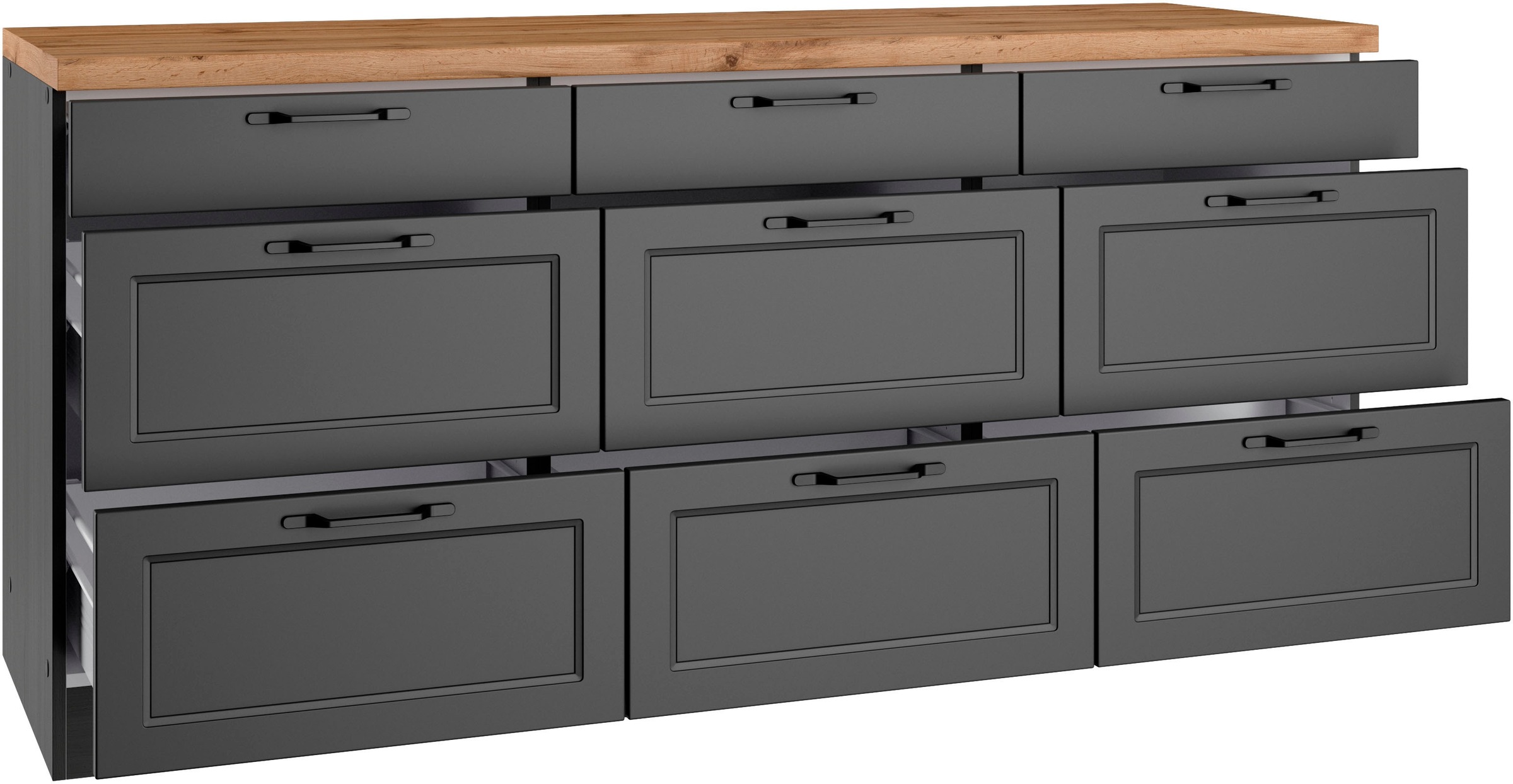 KOCHSTATION Unterschrank »KS-Lana«, Breite 180 cm