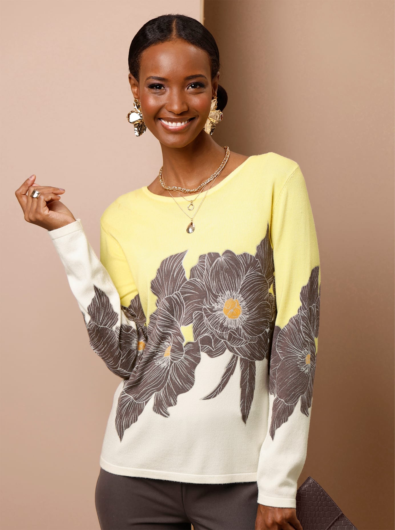 creation L Strickpullover »Lyocell-Mix-Pullover«