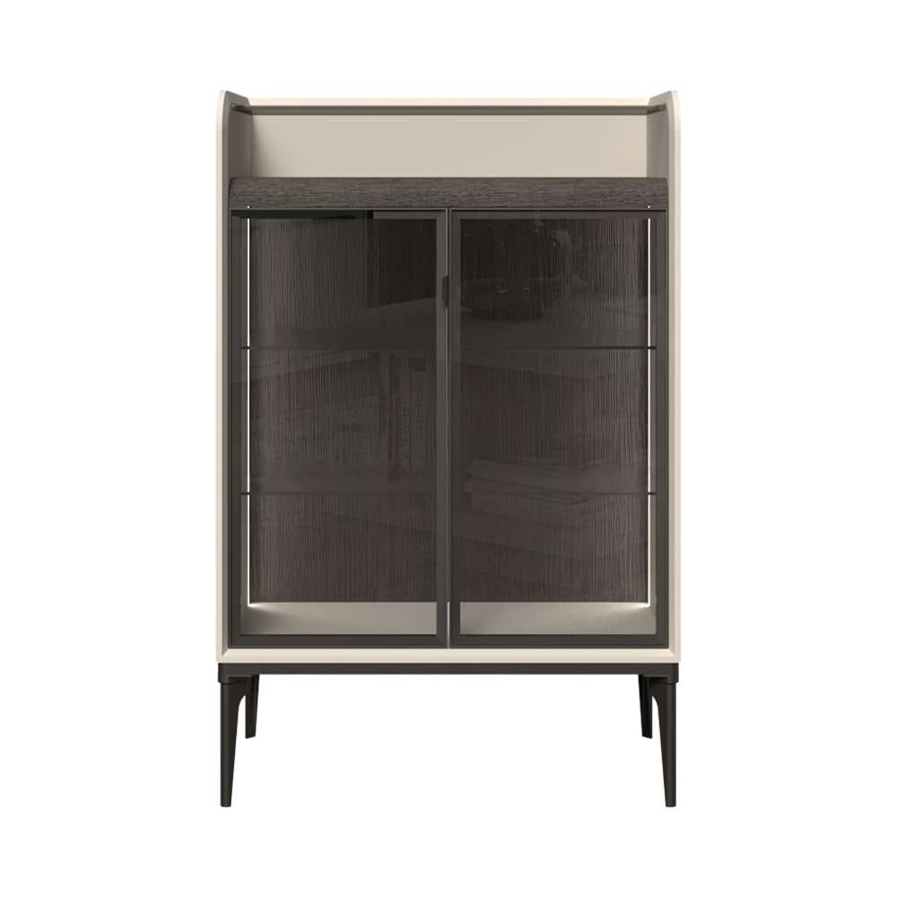 INOSIGN Highboard »Sofy  Sideboard, Kommode, Anrichte, Schrank« UV lackiert, Soft Close Funktion, Metallgestell in Anthrazit Dekor