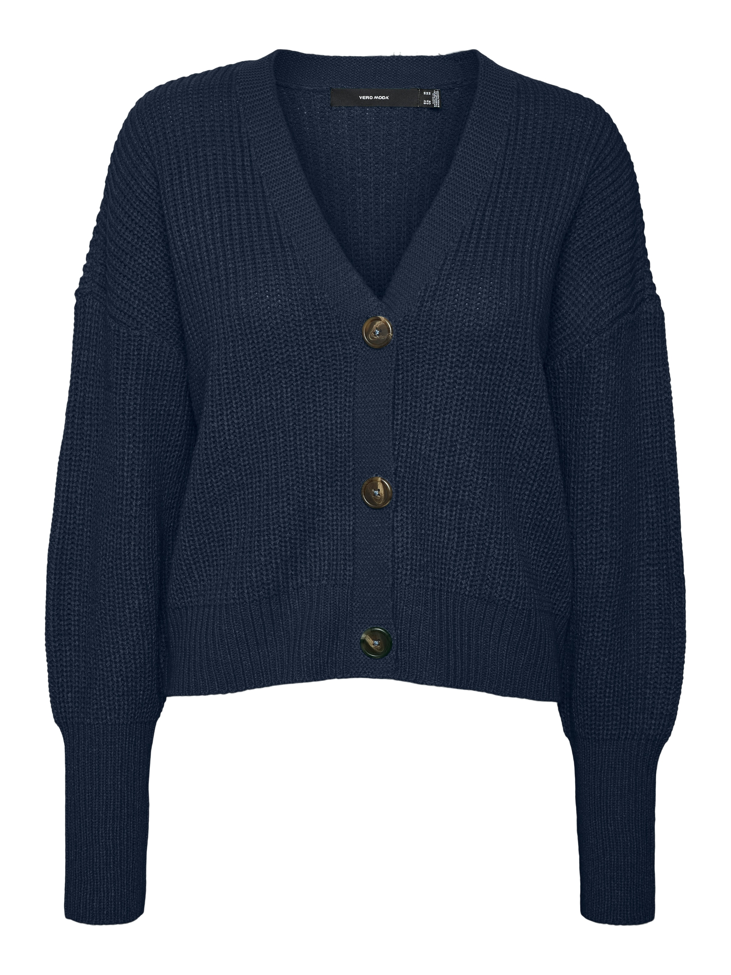 Vero Moda Strickjacke »VMLEA LS V-NECK CUFF CARDIGAN NOOS« Rippstrick