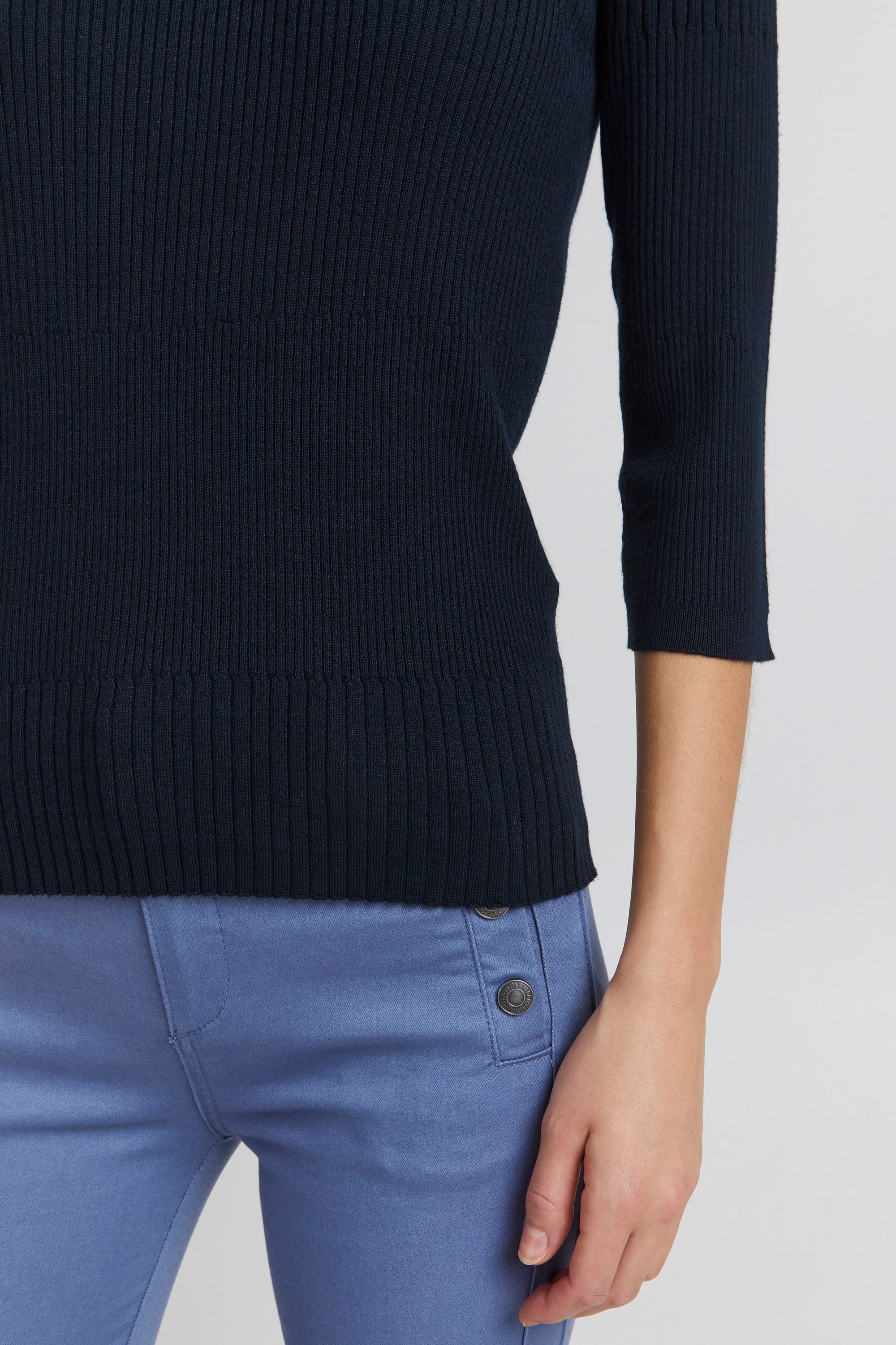 fransa Strickfleece-Pullover »Strickpullover FRFeganic«