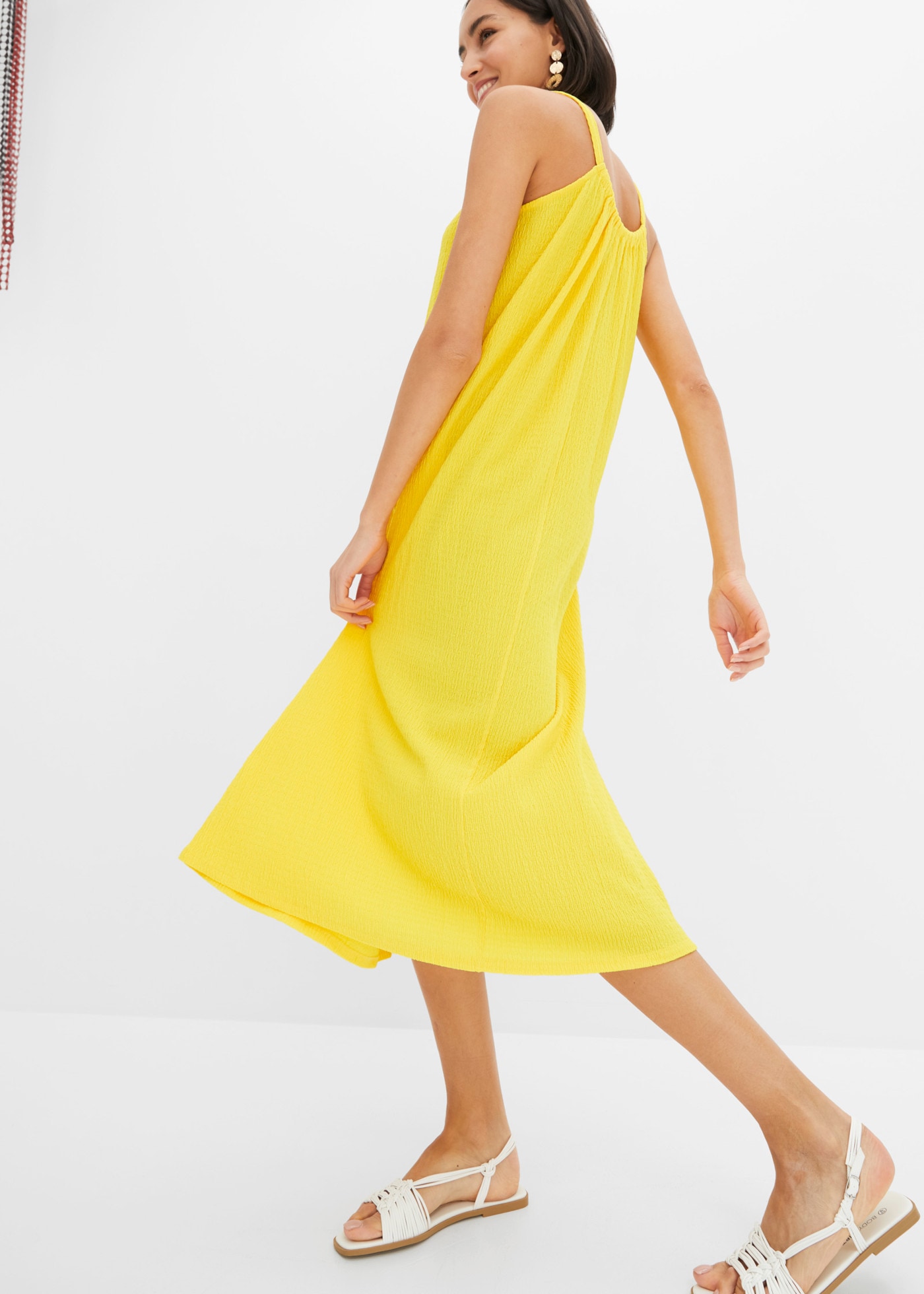 bonprix Jerseykleid lässige Passform, ohne Ärmel, Trägerkleid-Design