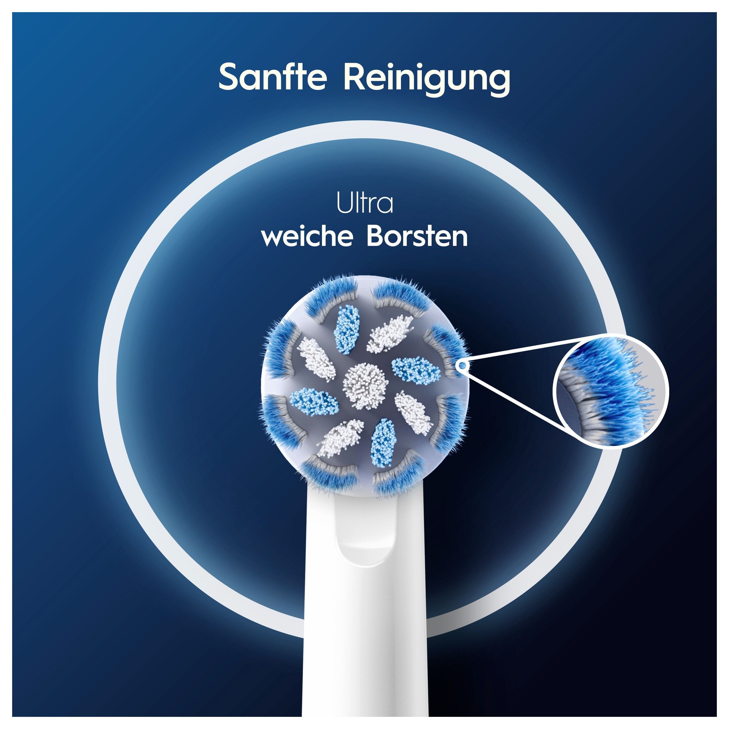 Oral-B Aufsteckbürsten »Pro Sensitive Clean«, X-förmige Borsten