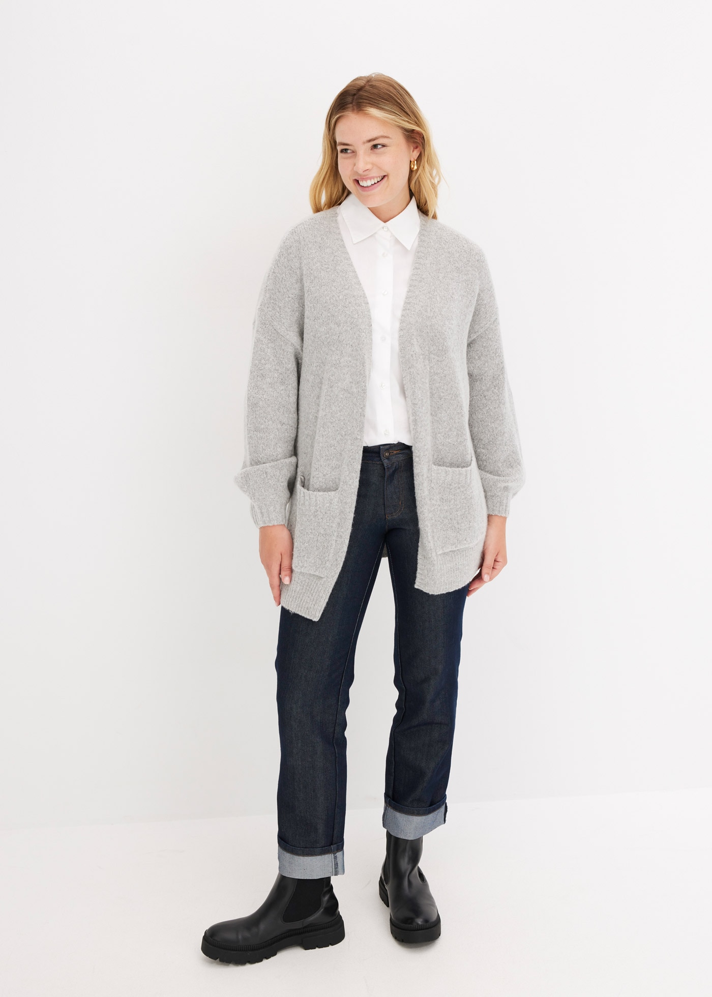 bonprix Strickjacke »Oversize-Strickjacke« Oversize-Strickjacke