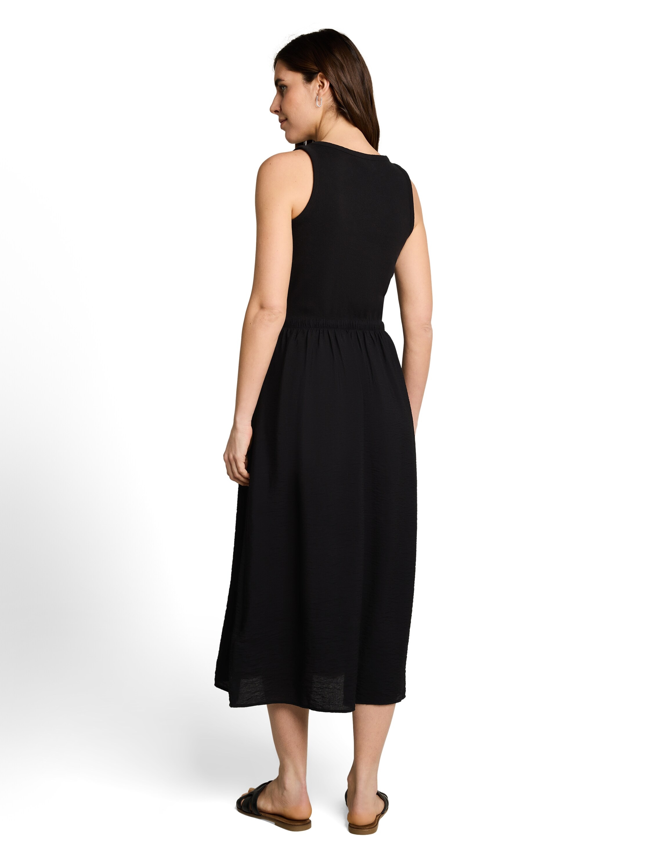TOM TAILOR Sommerkleid Ohne Taschen Sommerkleid mit Tanktop-Trägern
