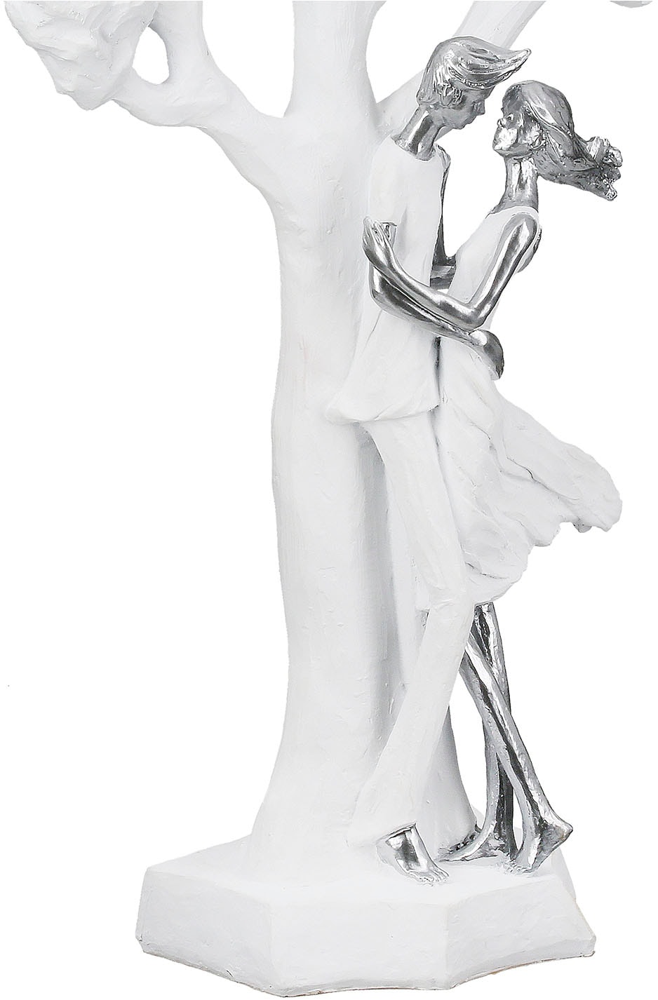Casablanca by Gilde Dekofigur »Skulptur Paar; Baum Liebesblicke weiß H. 44 cm«