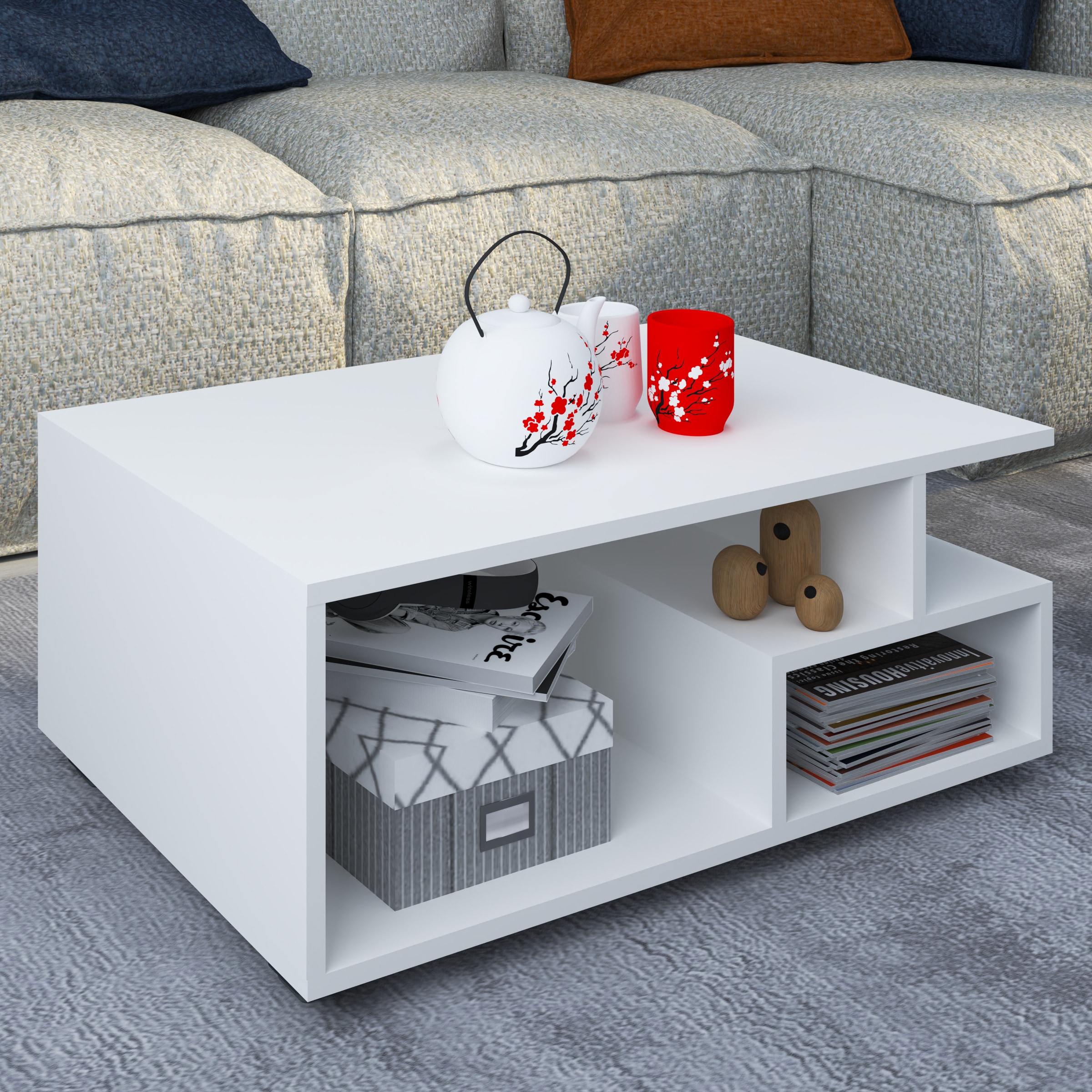 VCM Couchtisch »Holz Sofatisch Couchtisch Wohnzimmertisch Sulas« 1 Stk. tlg.