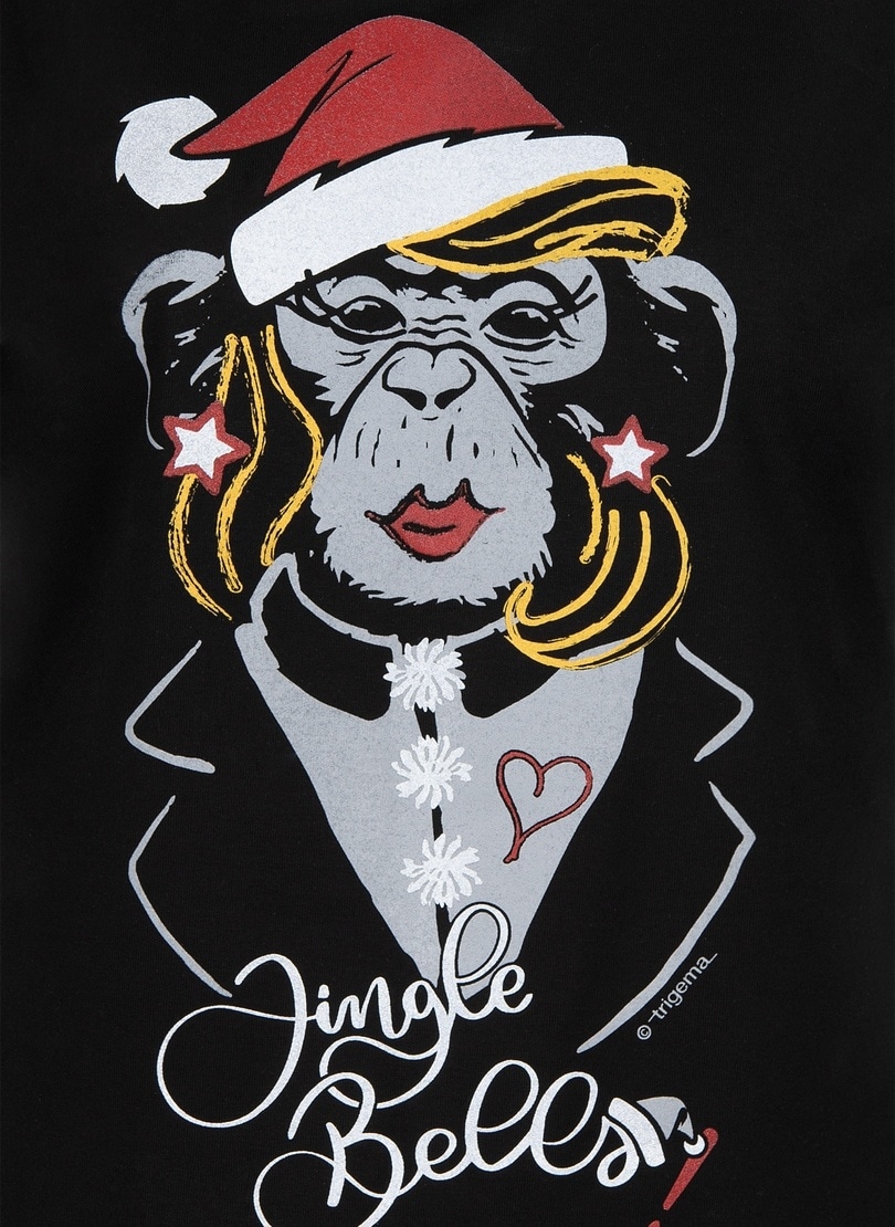 Trigema T-Shirt »TRIGEMA T-Shirt mit Weihnachts-Motiv«