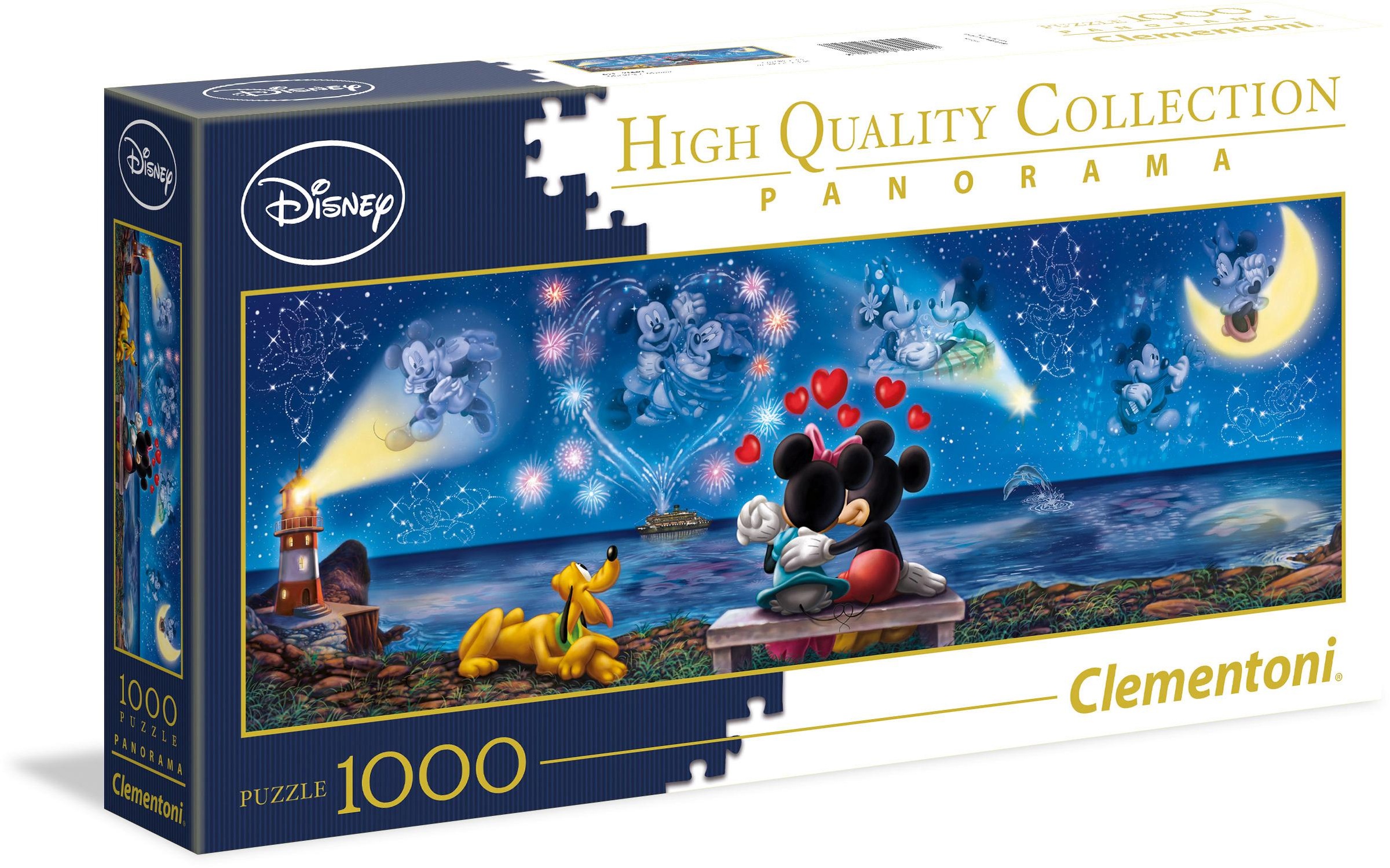 Puzzle »Panorama High Quality Collection, Disney Mickey und Minnie«, Made in Europe,...