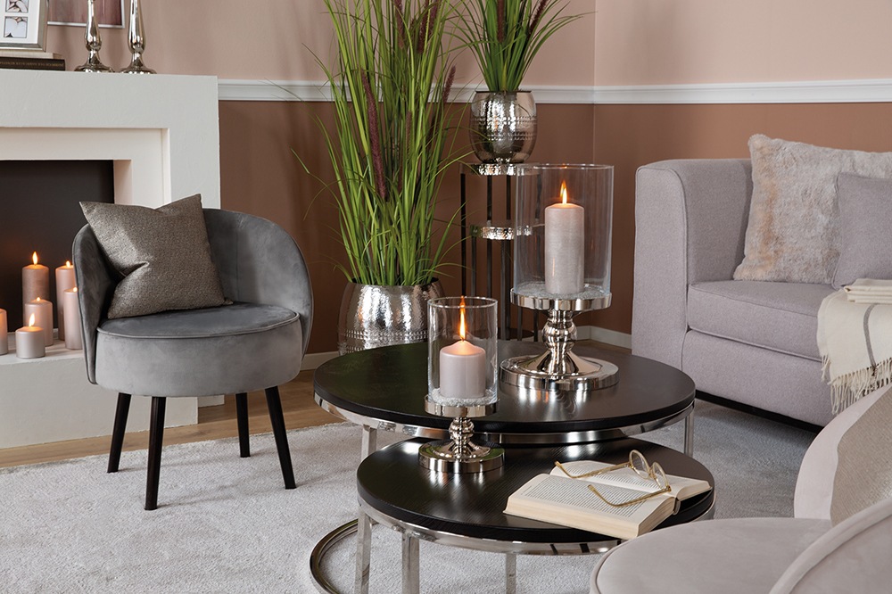 Fink Windlicht »LAMONTE«, (1 St.), aus Aluminium und Glas