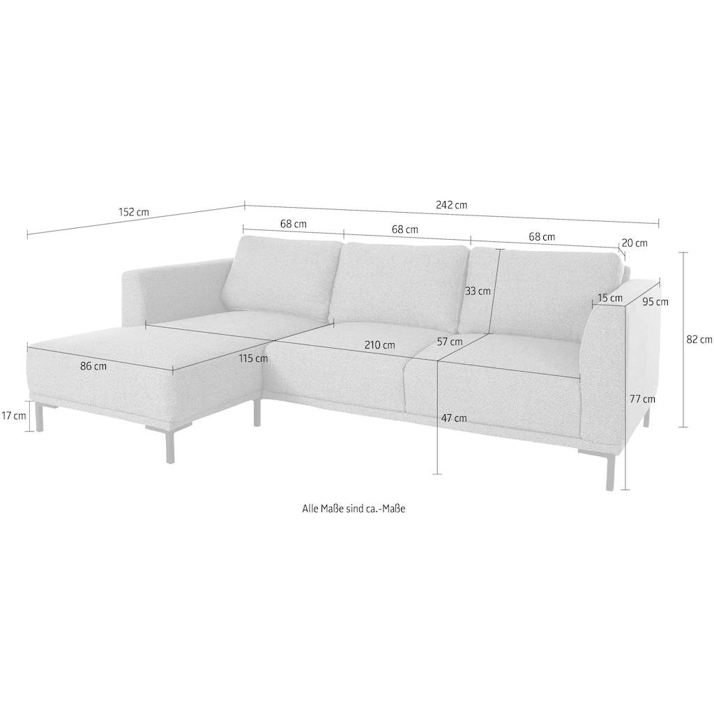 OTTO products Ecksofa »Fillin, L-Form,«