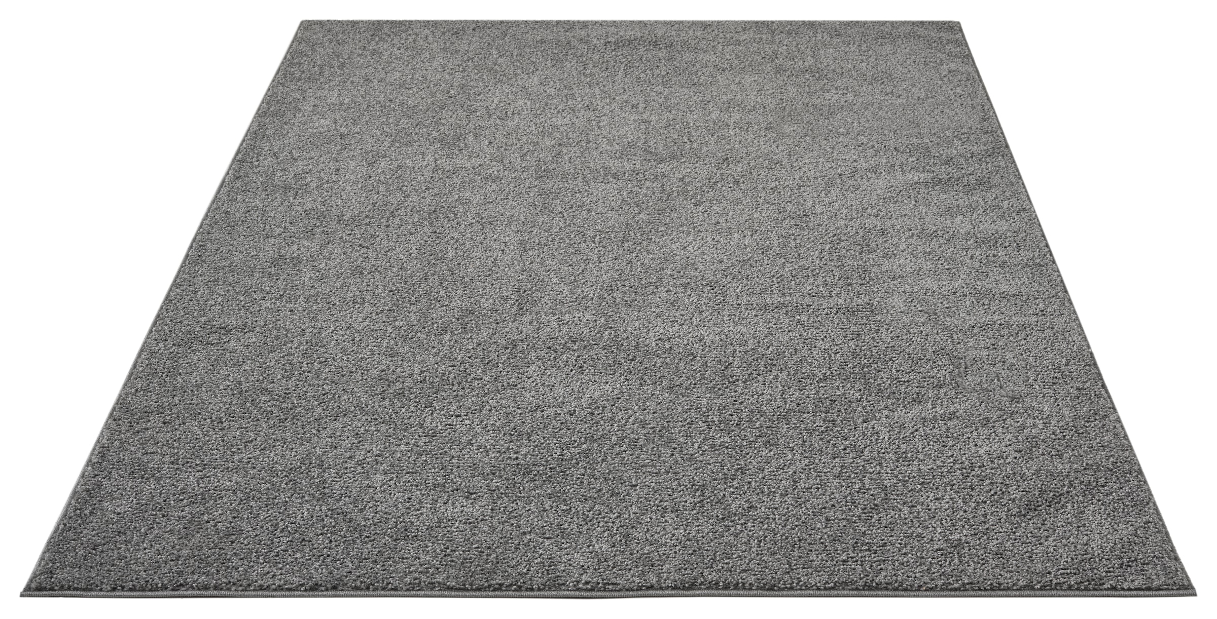 OTTO home Teppich »Lisam« rechteckig 15 mm Höhe meliert, uni, weich, Wohnzimmer, Schlafzimmer