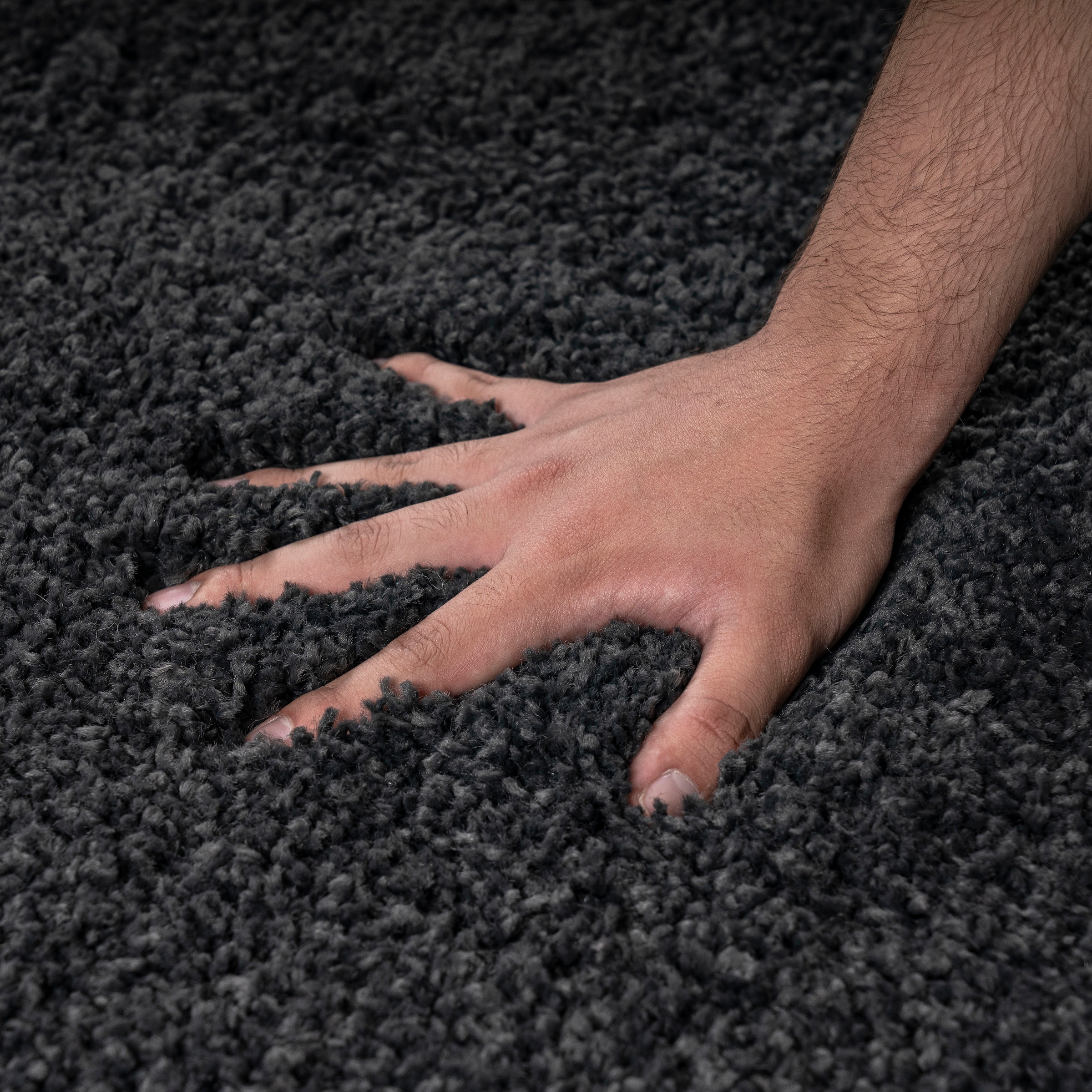 Home affaire Hochflor-Teppich »Viva«, rechteckig, 45 mm Höhe, Uni Farben, einfarbig, besonders weich und kuschelig