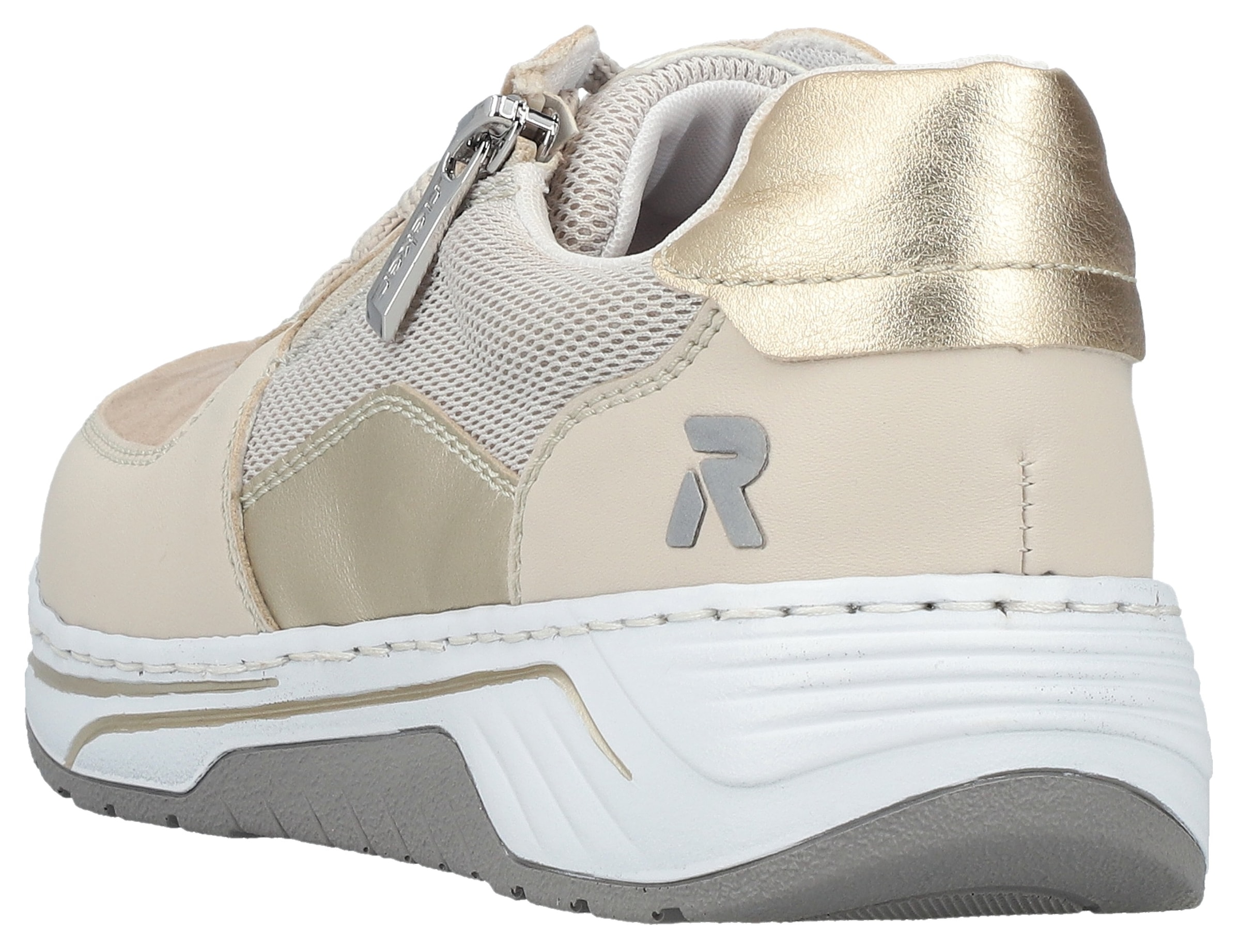 Rieker Sneaker  Schnürschuh, Halbschuh, Freizeitsneaker mit Reißverschluss