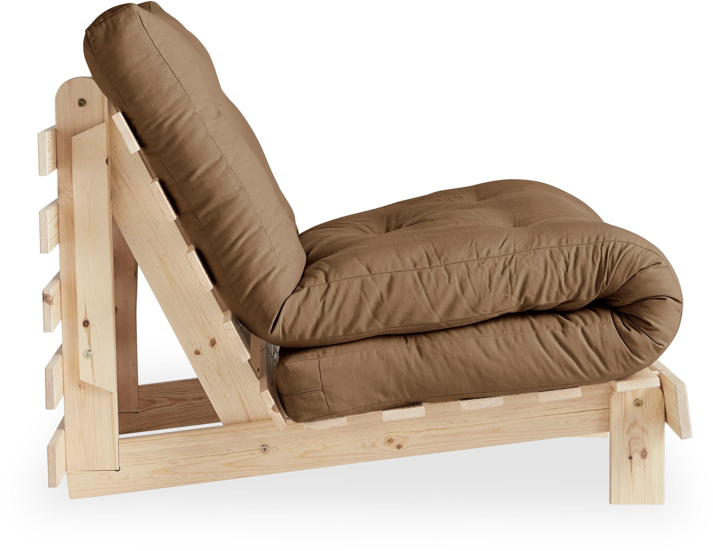 Karup Design Daybett »Daybett Roots Schlafsofa – Gästebett & Sofa aus FSC®-Kiefer«, Inkl. Futonmatratze, in mehreren Größen & Farben erhältlich