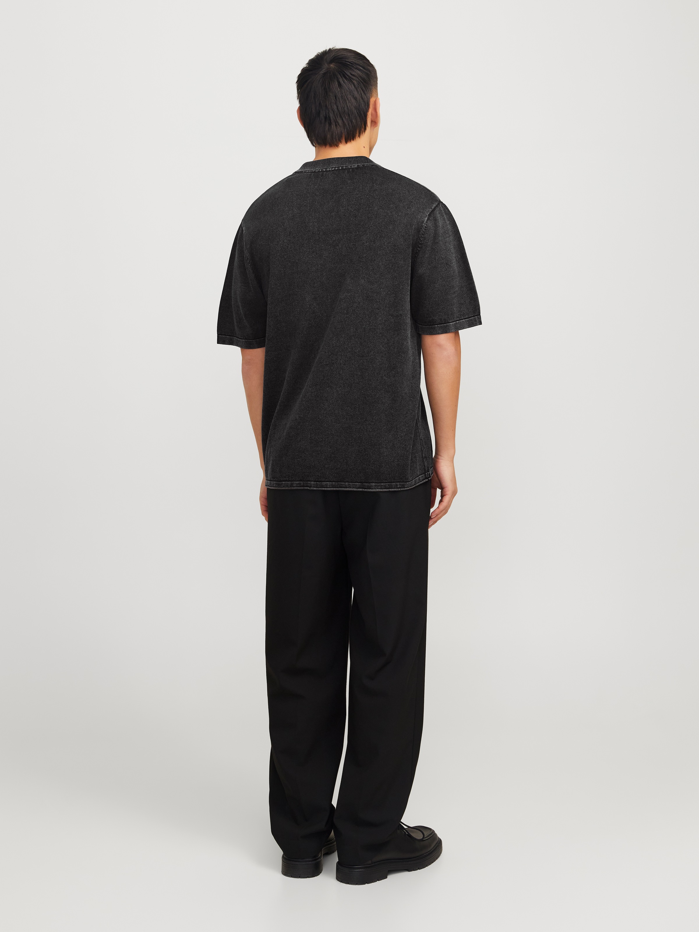 Jack & Jones Kurzarmpullover »JJELEO KNIT POLO SS LN«, mit Polo Kragen