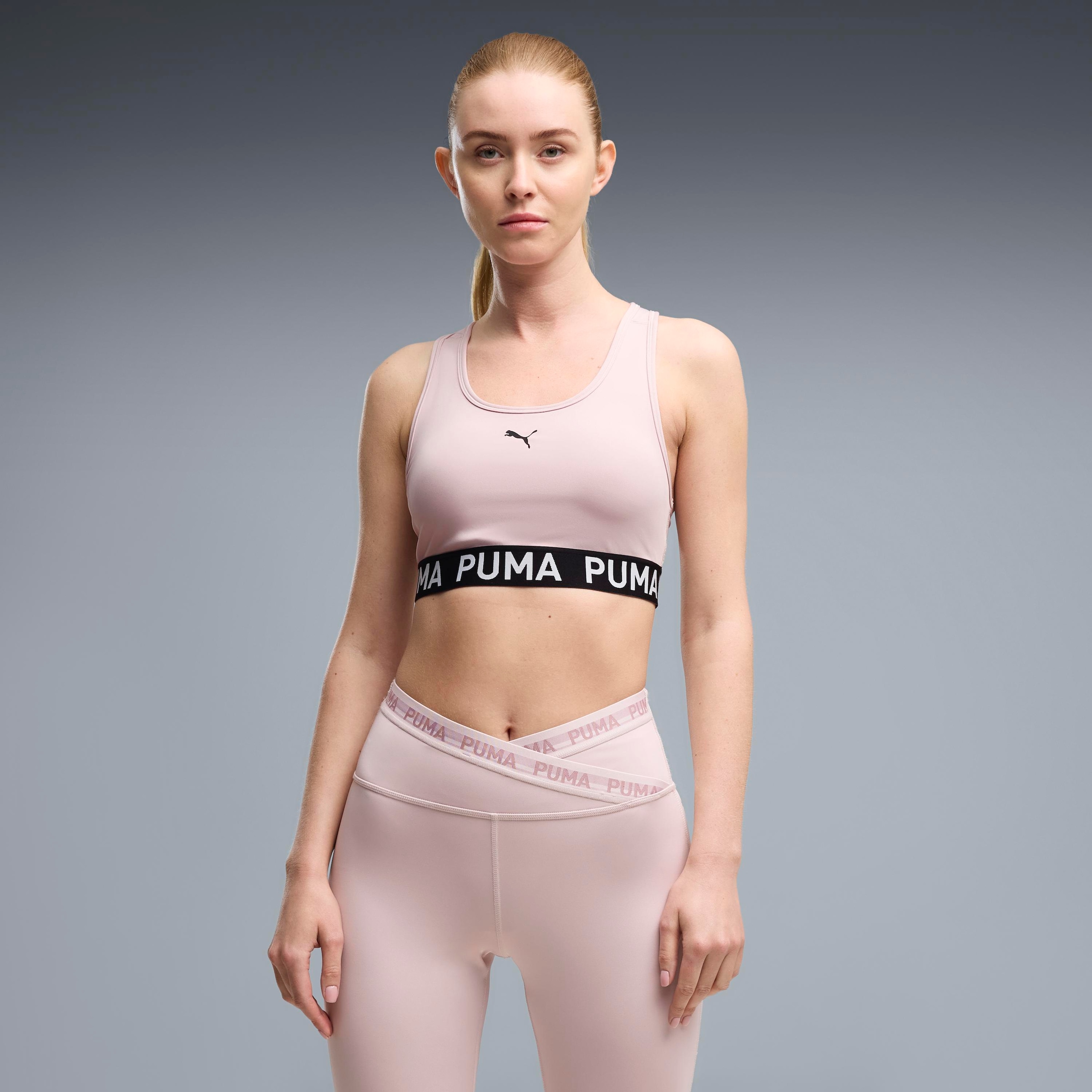 PUMA Sport-BH »4KEEPS STRONG BRA - MID« mittelstarker Halt, für Training, Racerback-Träger