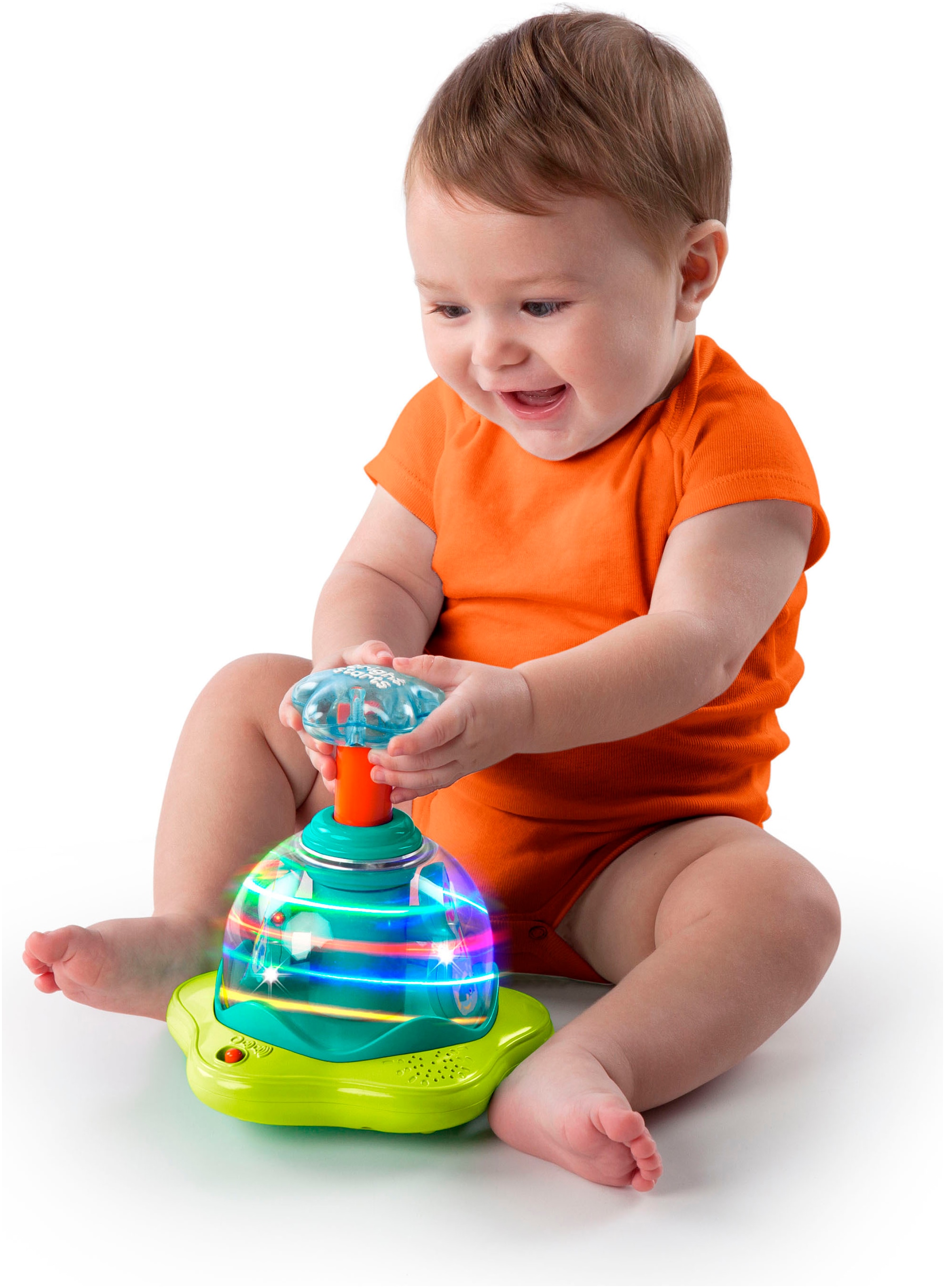 Bright Starts Kreisel »Press & Glow Spinner™«, mit Licht und Sound