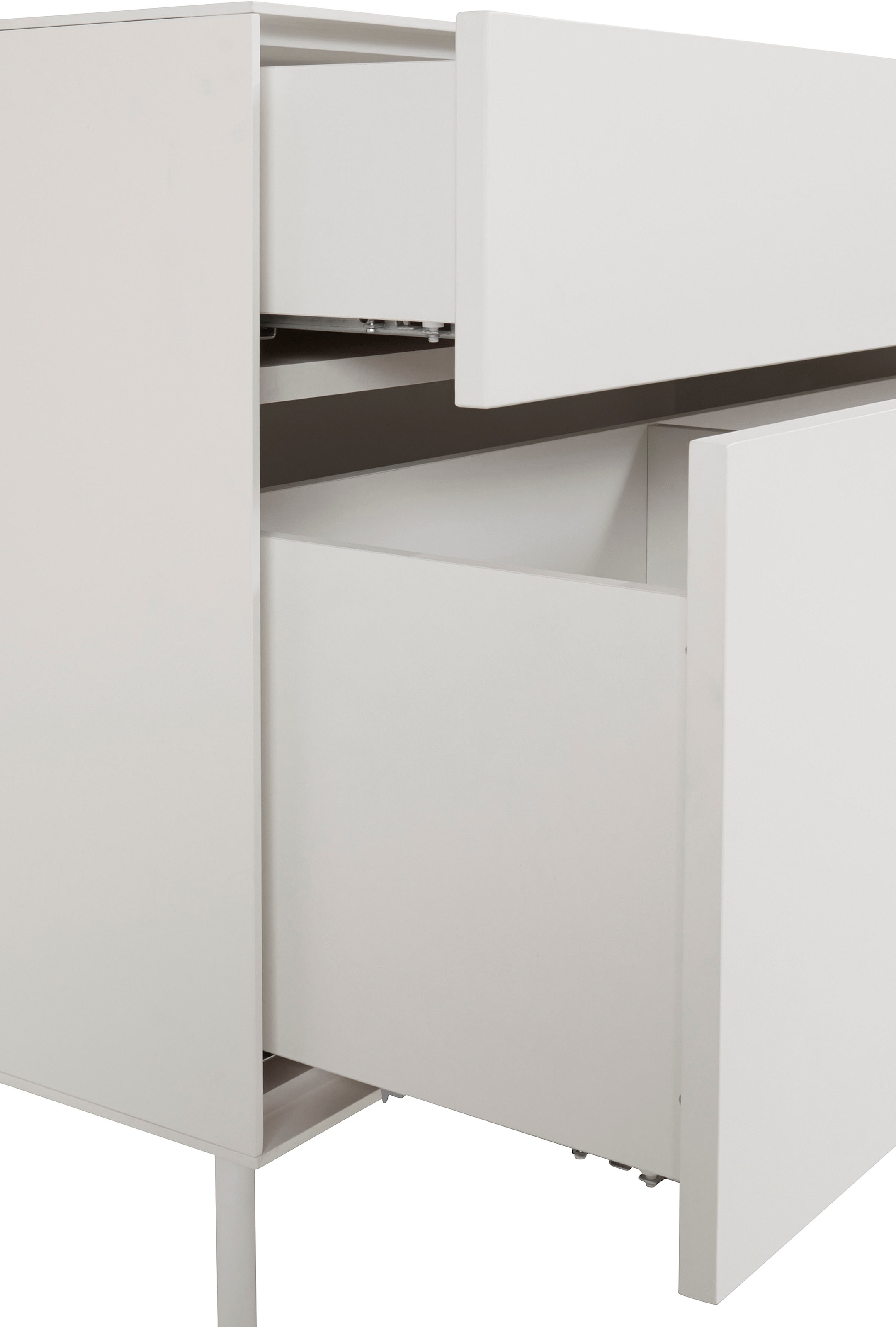LeGer Home by Lena Gercke Lowboard »Essentials«, (2 St.), Breite: 224cm, MDF lackiert, Push-to-open-Funktion