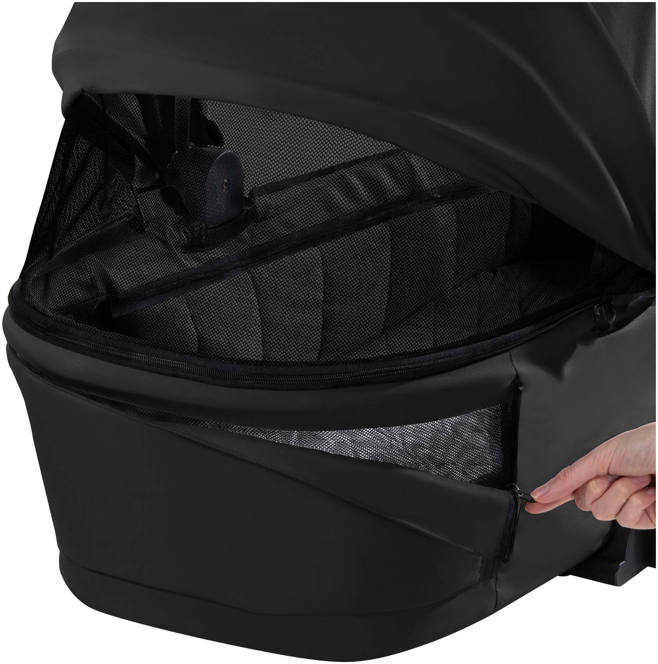 Hauck Kombi-Kinderwagen »Walk N Care Air Set, black«, 22 kg, belastbar bis 22 kg