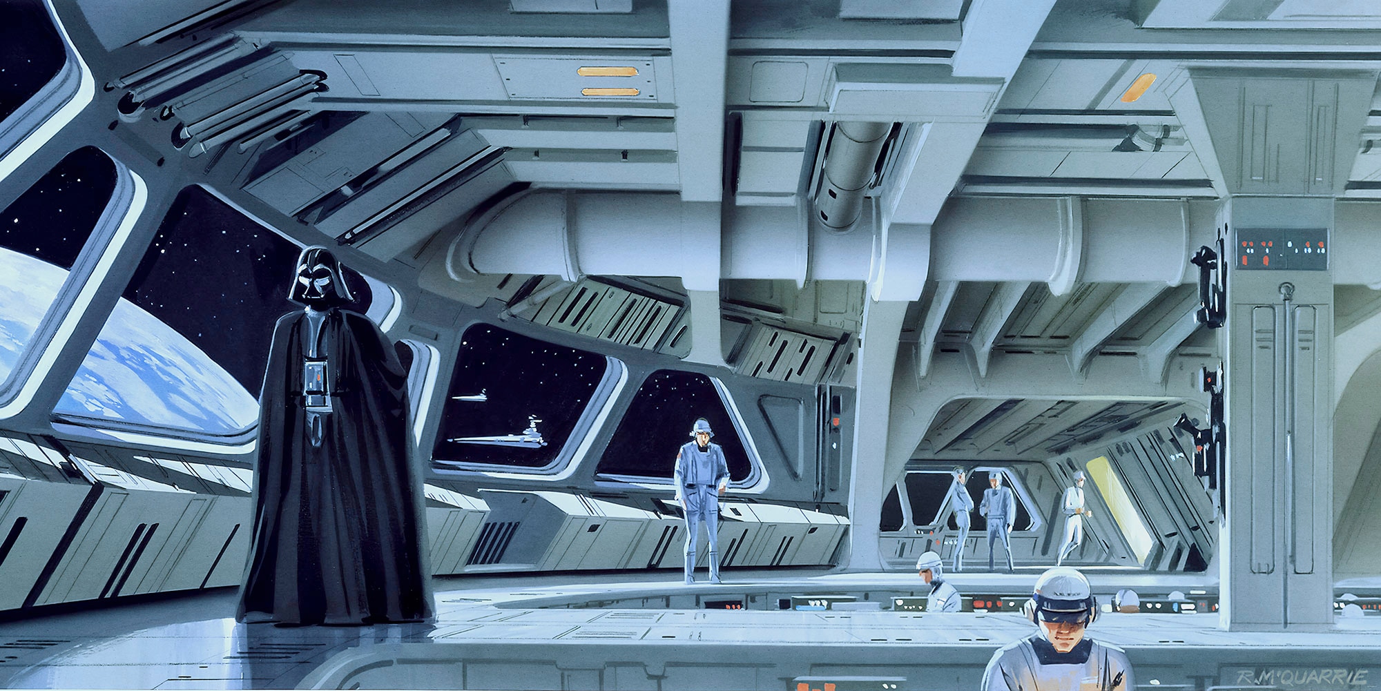 Vliestapete »Star Wars Classic RMQ Stardestroyer Deck«, 500x250 cm (Breite x Höhe)
